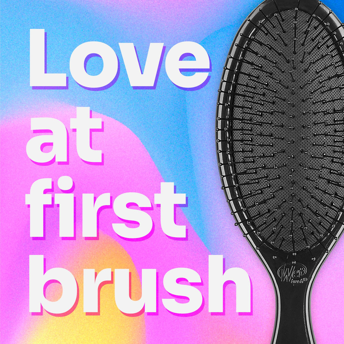 Wet Brush Hair Brush Original DetanglerÃ‚ - Diagonal Checkers - Exclusive Ultra-soft IntelliFlex Bristles - Protects Against Split Ends and Breakage - For Women, Men, Wet And Dry Hair