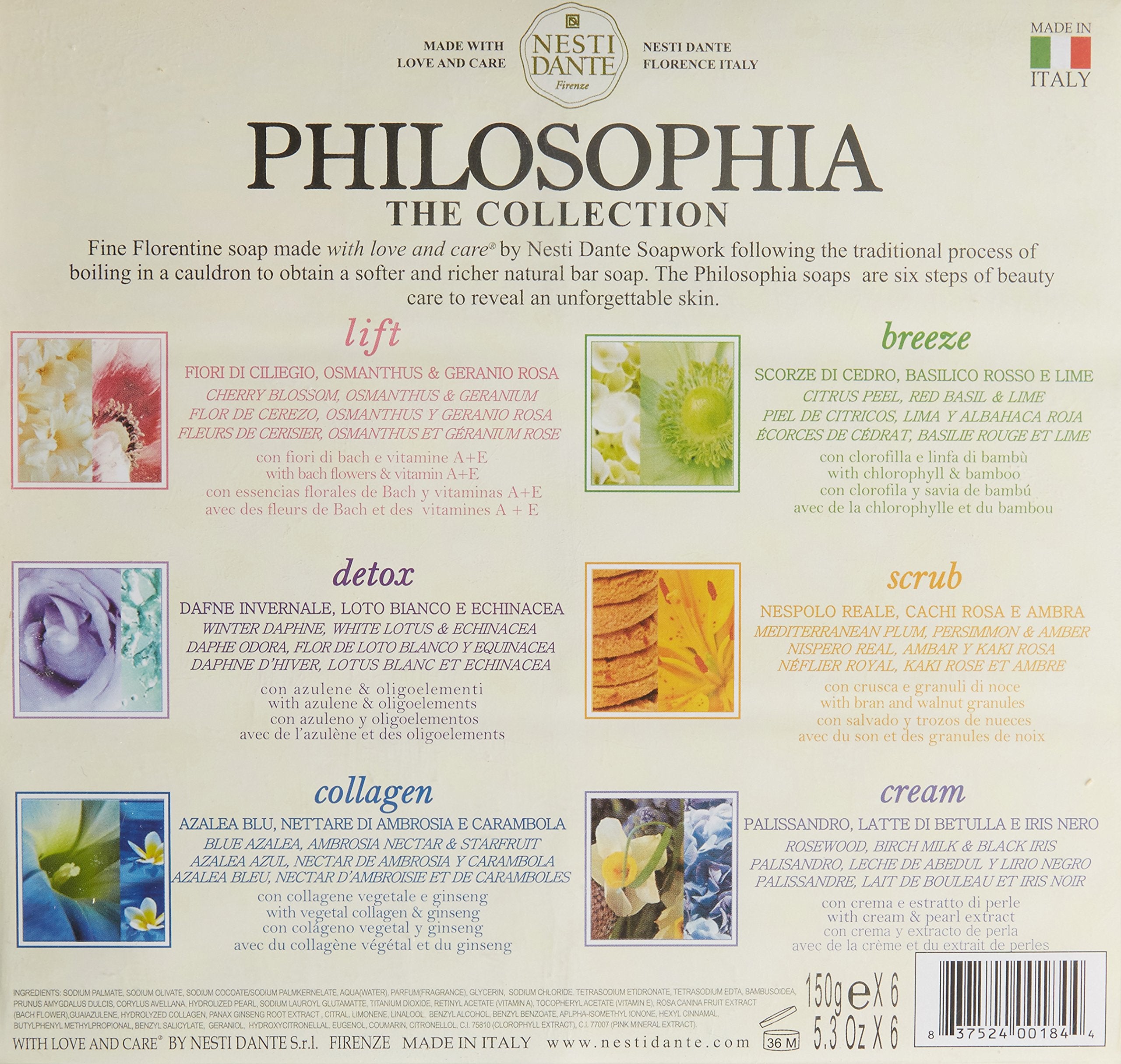 Nesti Dante Philosophia Soap Collection 6 X 150g