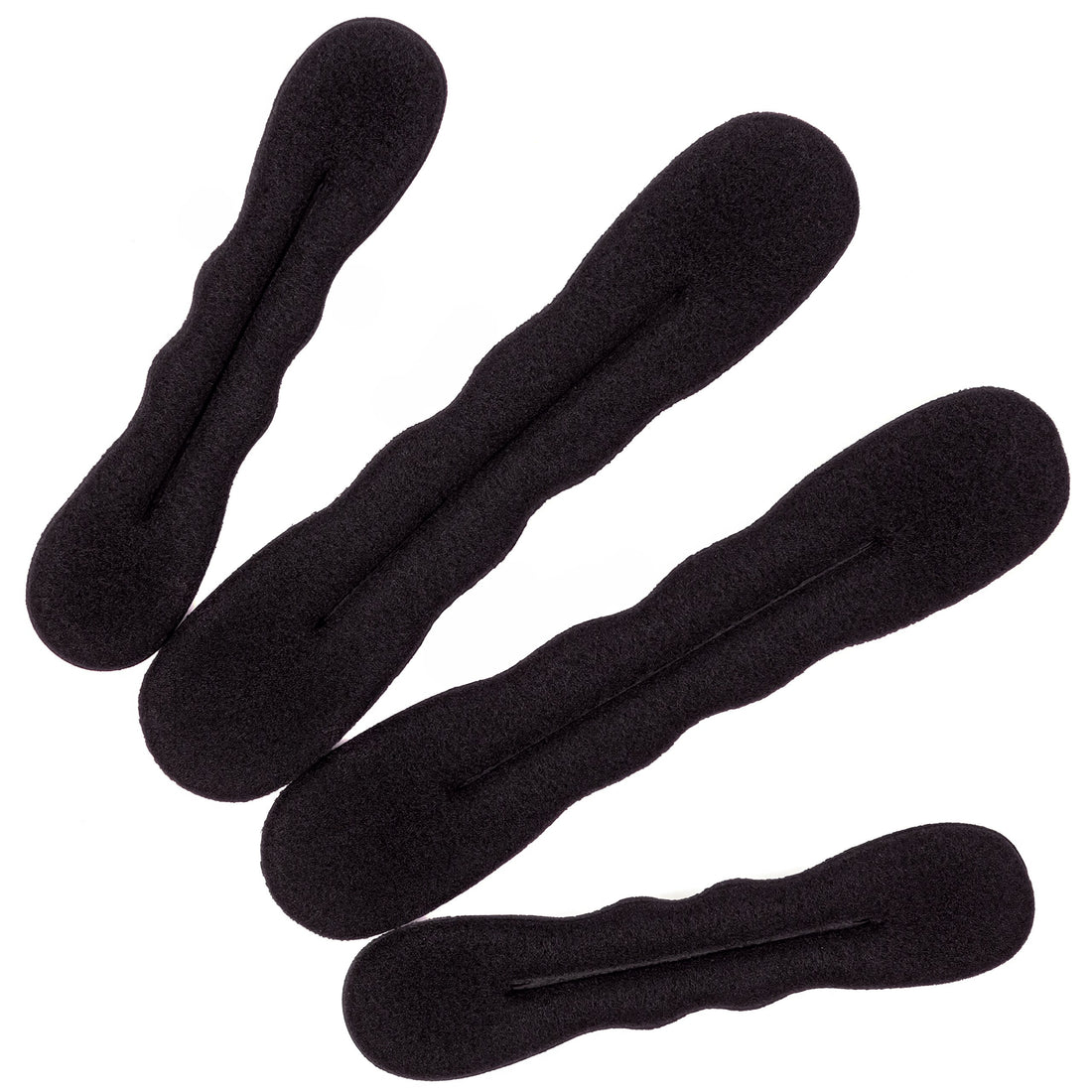 Beaute Galleria - 4pcs Magic Foam Sponge Donut Twister Ponytail Bun Maker (2 Large + 2 Small)