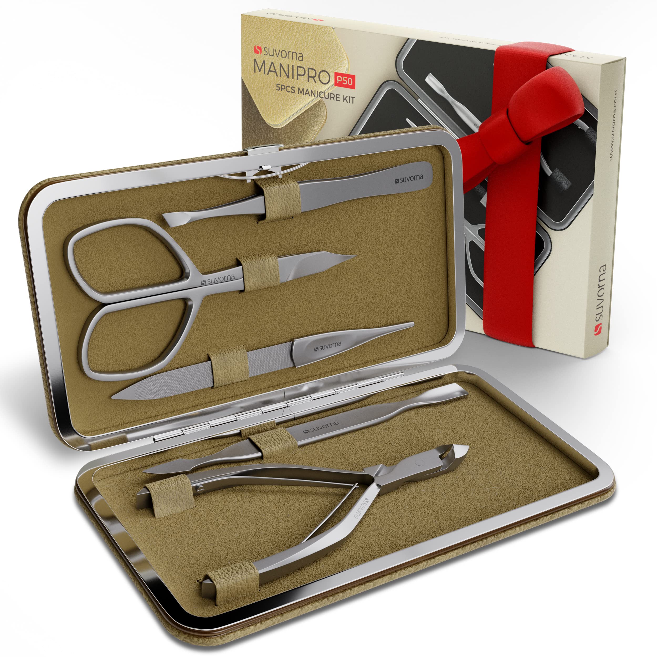 Wheat : Suvorna Manipro p50 Premium Manicure Kit 5 Pieces (Wheat)
