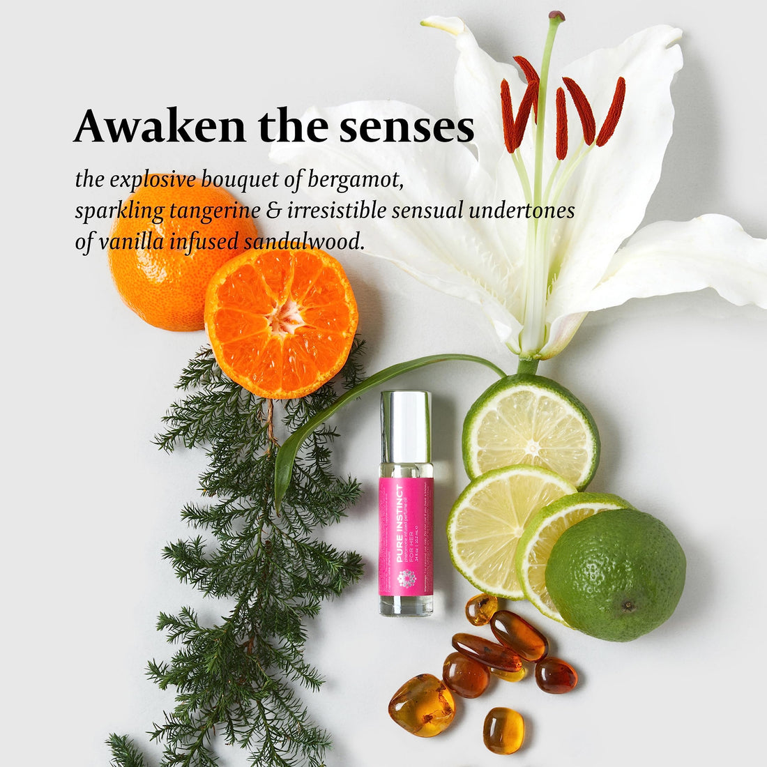 Pure Instinct Roll-On - The Original Pheromone Infused Essential Oil Perfume Cologne - TSA Ready (For Her - Women)