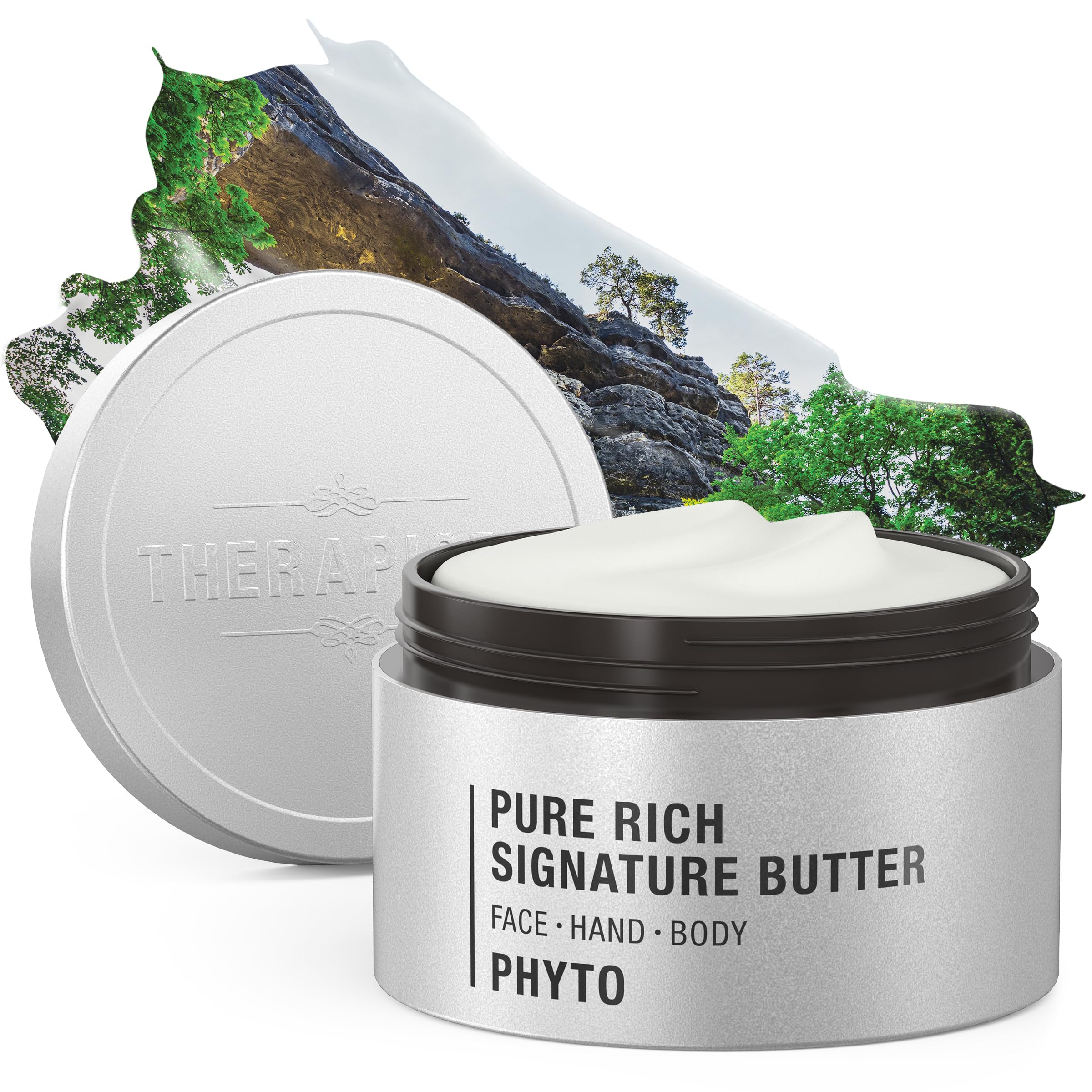 THERAPISPA Pure Rich Body Butter – Ultimate Moisture & Repair for Dry, Cracked Skin | Enriched with Shea Butter, Ceramides, Collagen, and Panthenol (B5) for Radiant, Healthy Skin (Phyto, 7 oz)