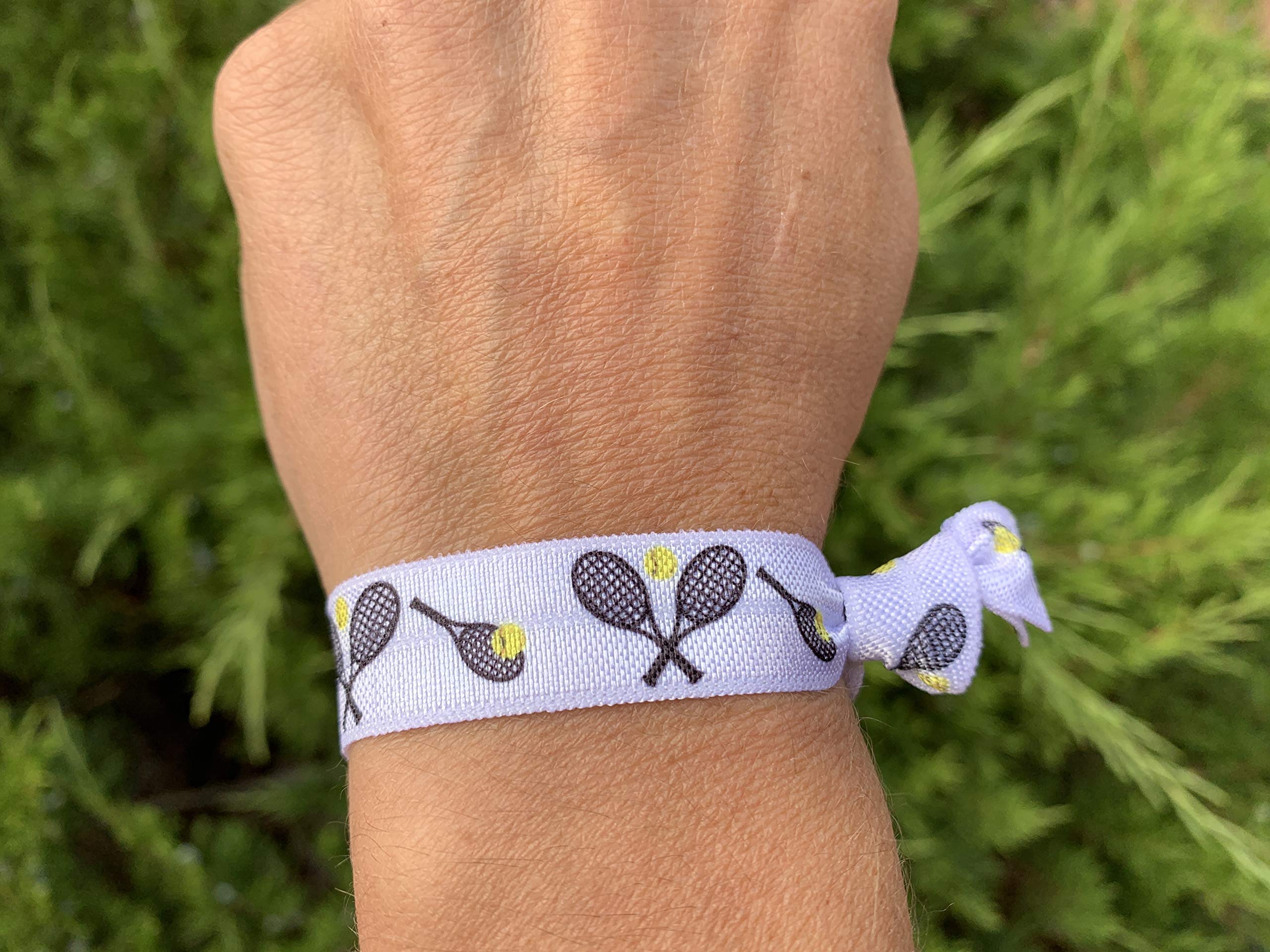 Infinity Collection Infinity Collection Tennis Hair Hair Ties, Tennis Hair Accessories, No Crease Tennis Hair Elastics Set, for Girl Tennis Players