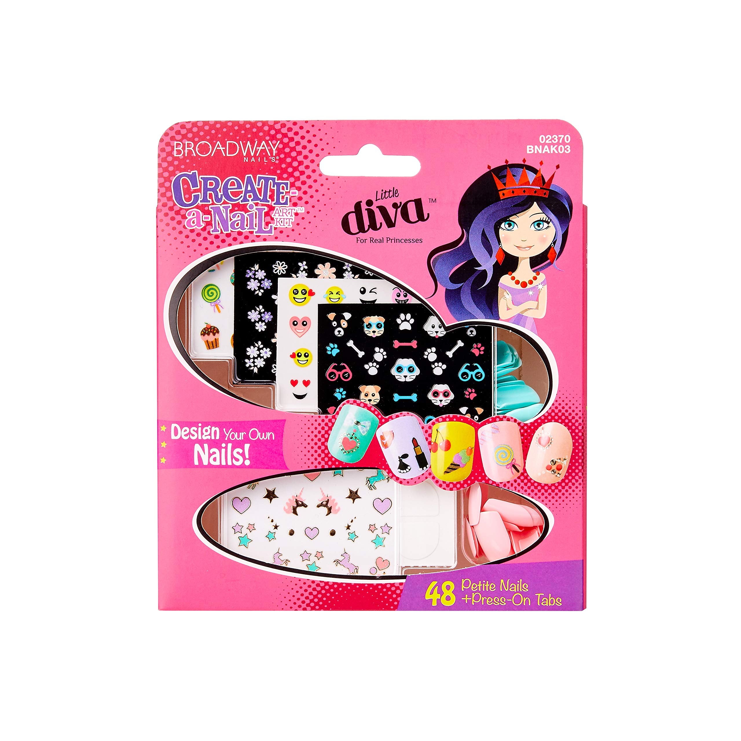 Kiss Products Broadway Little Diva Nail Art Kit, 0.07 Pound by Kiss Products