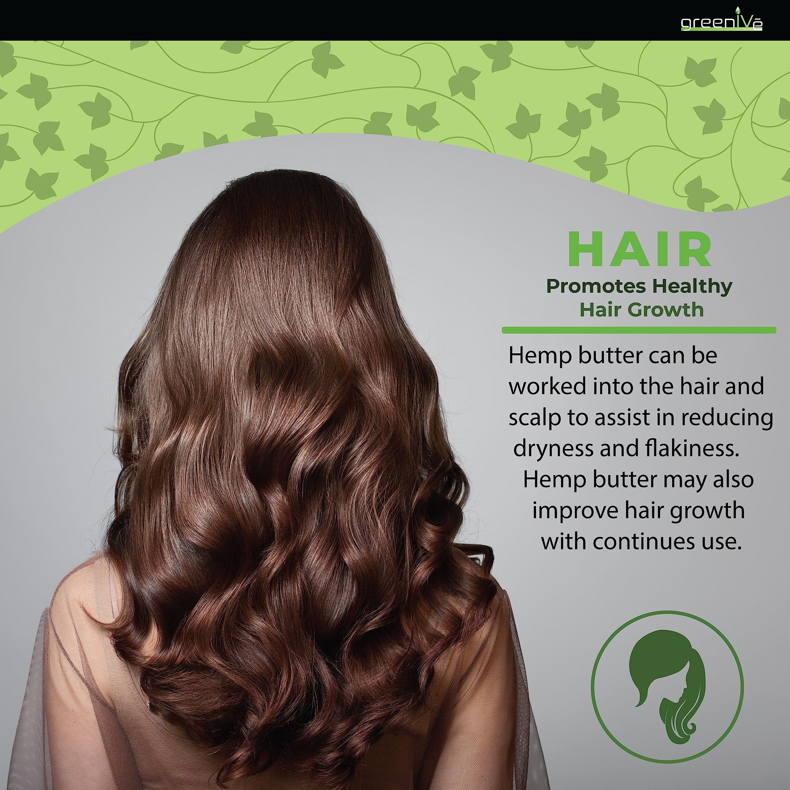 GreenIVe - Hemp Body Butter - All Natural - Hemp Body Butter - Exclusively on Amazon (8oz)