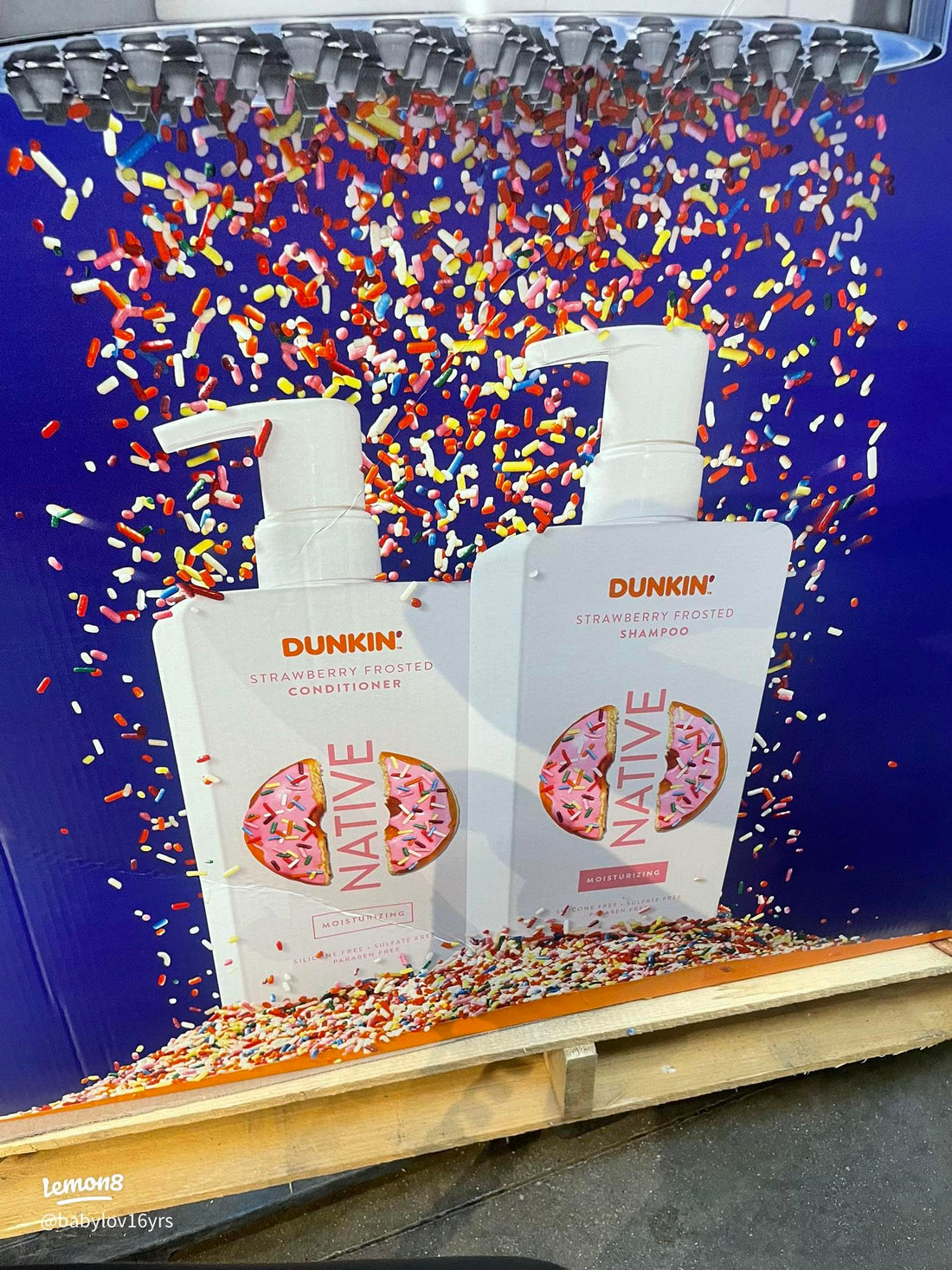 Native Dunkin Strawberry Frosted Shampoo & Conditioner- Limited Edition