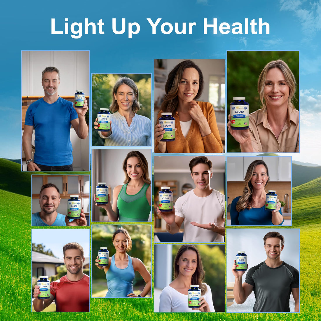 aSquared Nutrition CoQ10 (400mg Max Strength, 200 Capsules) - High Absorption Vegan Coenzyme Q10 Powder - Ubiquinone Supplement Pills, Extra Antioxidant CO Q-10 Enzyme Vitamin Tablets, Coq 10 400 mg