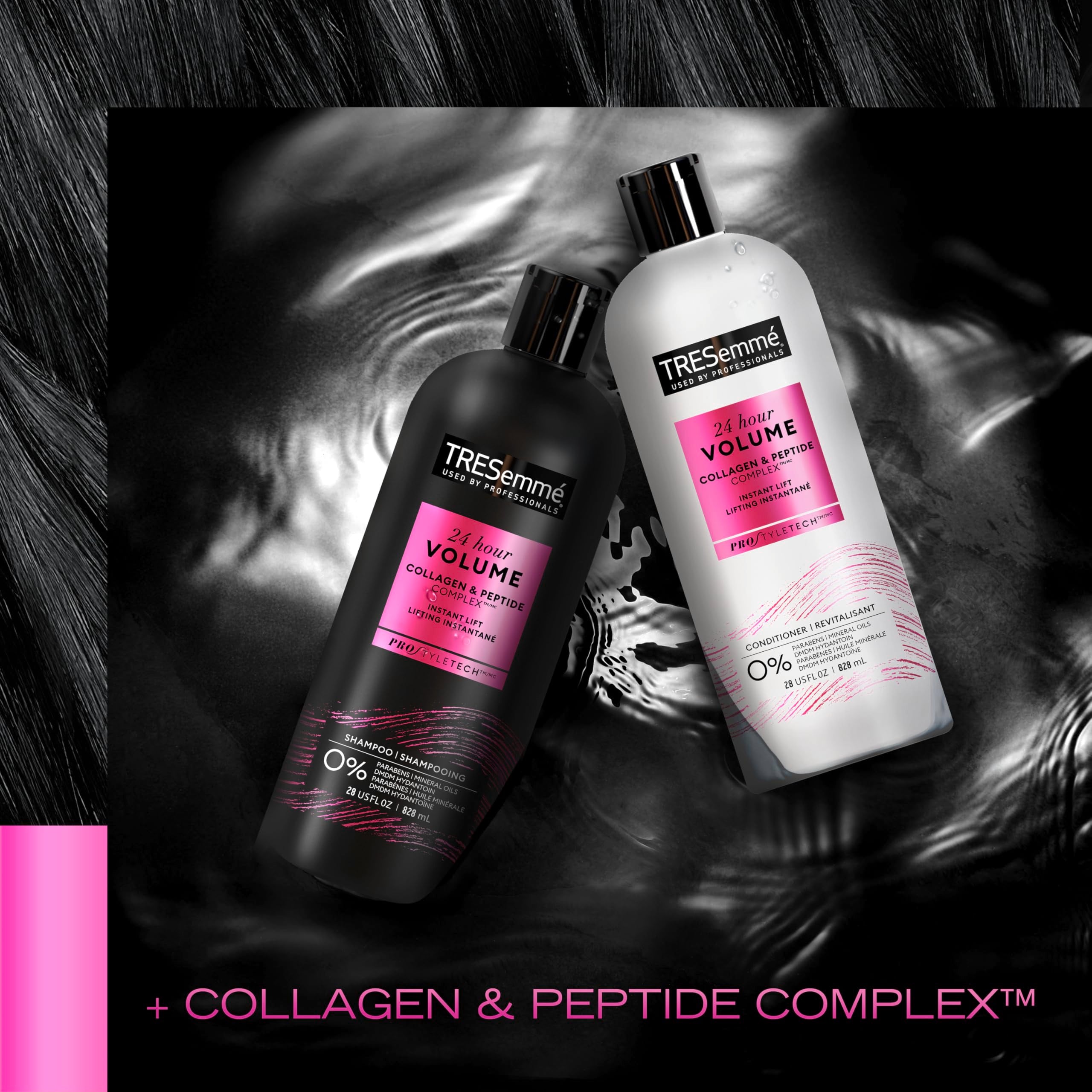 TRESemmé Shampoo, Conditioner, Hairspray, & Styler Volume Hair Kit Formulated with Pro Style Technology™ 4 Pack