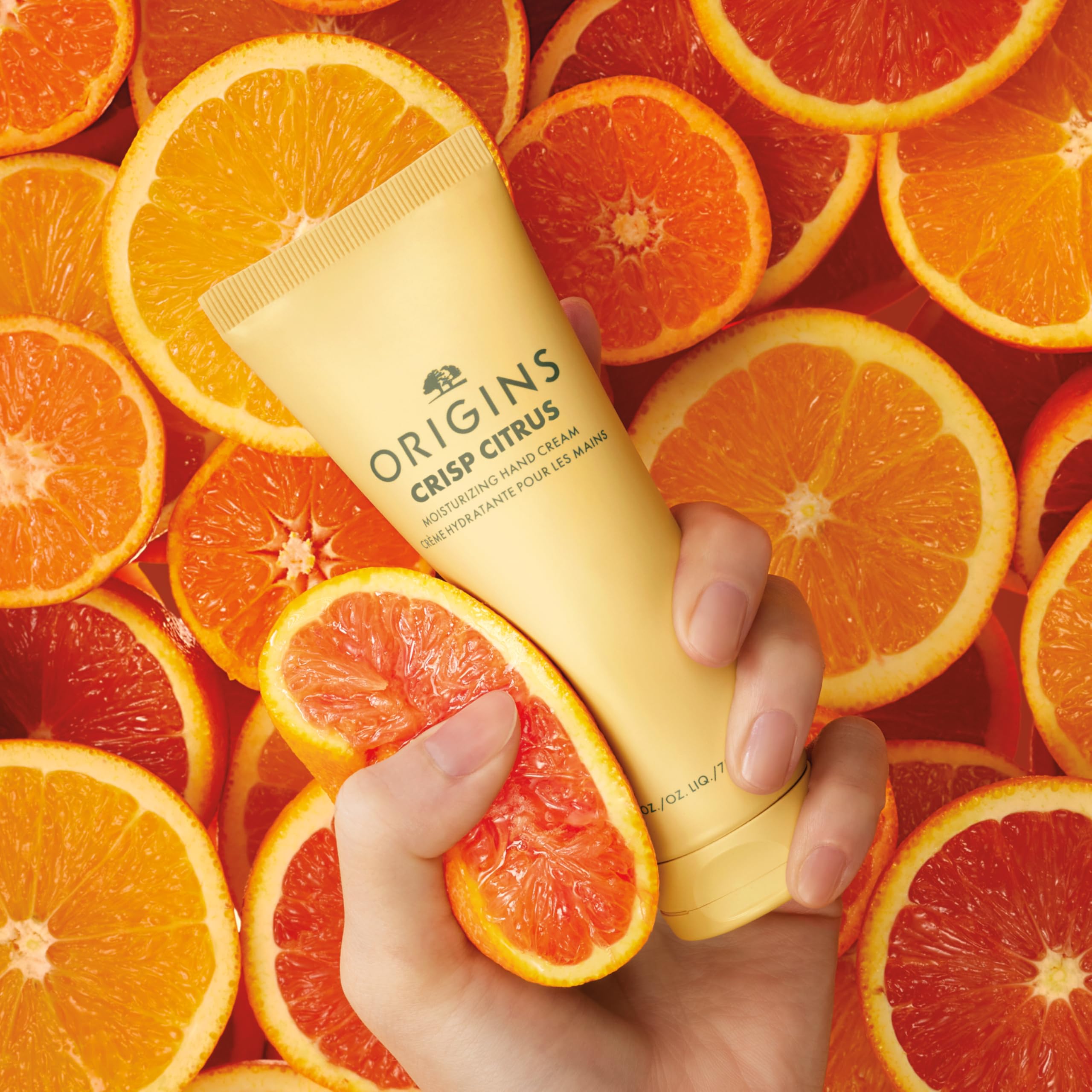 Origins Crisp Citrus Moisturizing Hand Cream | Hydrates & Softens Dry Skin | With Plant-Derived Glycerin, Travel Size, 2.5 Fl Oz