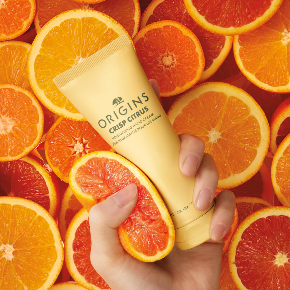 Origins Crisp Citrus Moisturizing Hand Cream | Hydrates & Softens Dry Skin | With Plant-Derived Glycerin, Travel Size, 2.5 Fl Oz