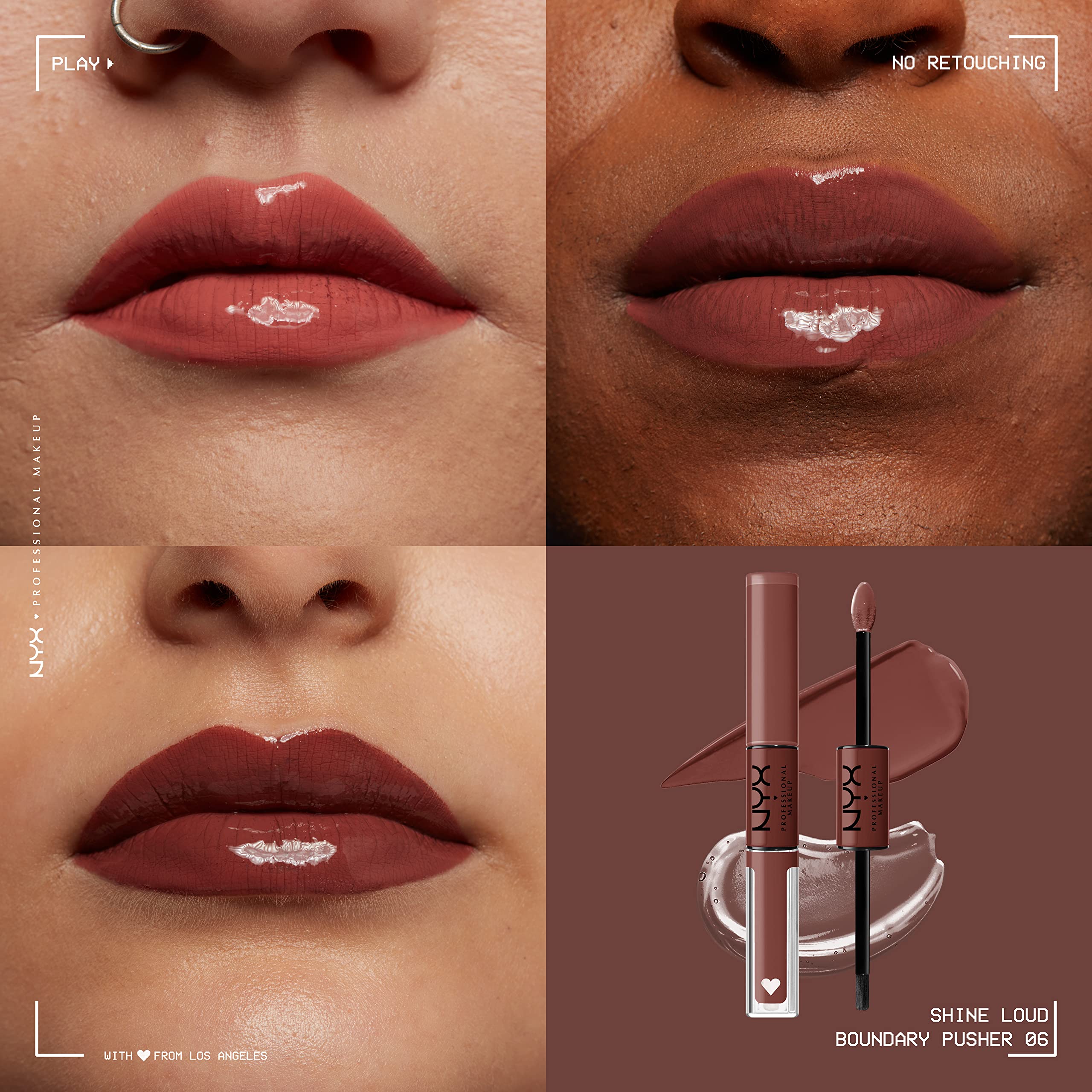 NYX PROFESSIONAL MAKEUP Shine Loud, Vegan High-Shine Long-Lasting Liquid Lipstick - Boundary Pusher