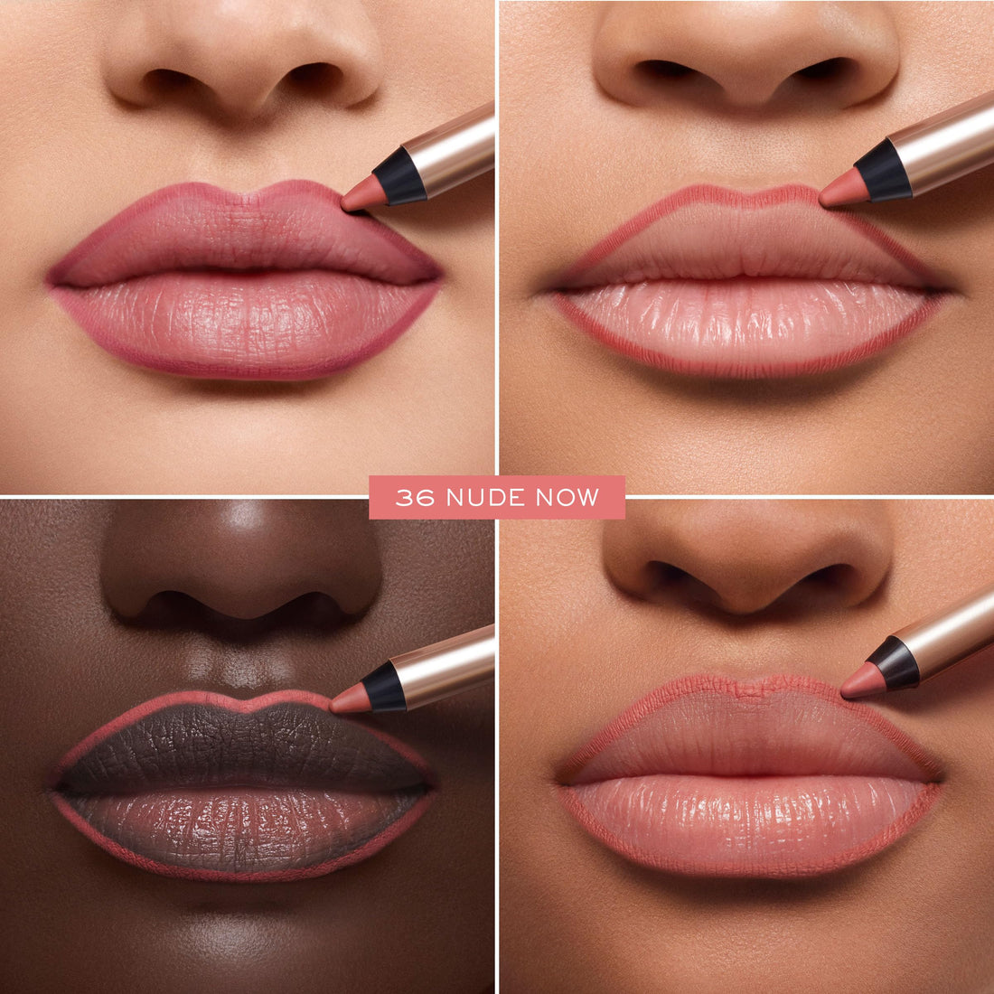 Lancôme Idôle Lip Shaper - Creamy, Matte & Waterproof Lip Liner Pencil - With Ceramides & Jojoba Oil - Shade 36 Nude Now