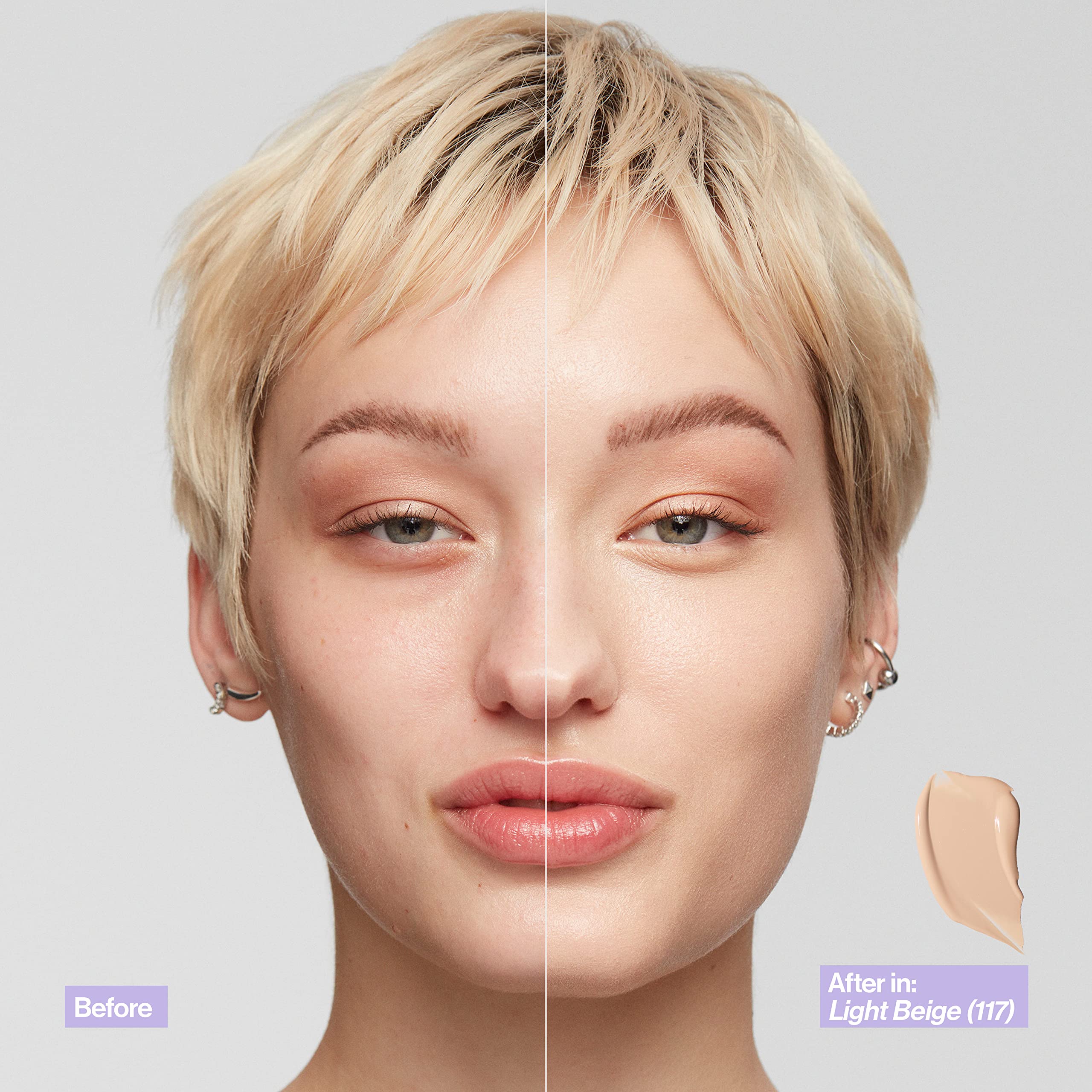 Revlon Illuminance Skin-Caring Liquid Foundation, Hyaluronic Acid, Hydrating and Nourishing Formula with Medium Coverage, 213 Light Natural, 1 fl oz