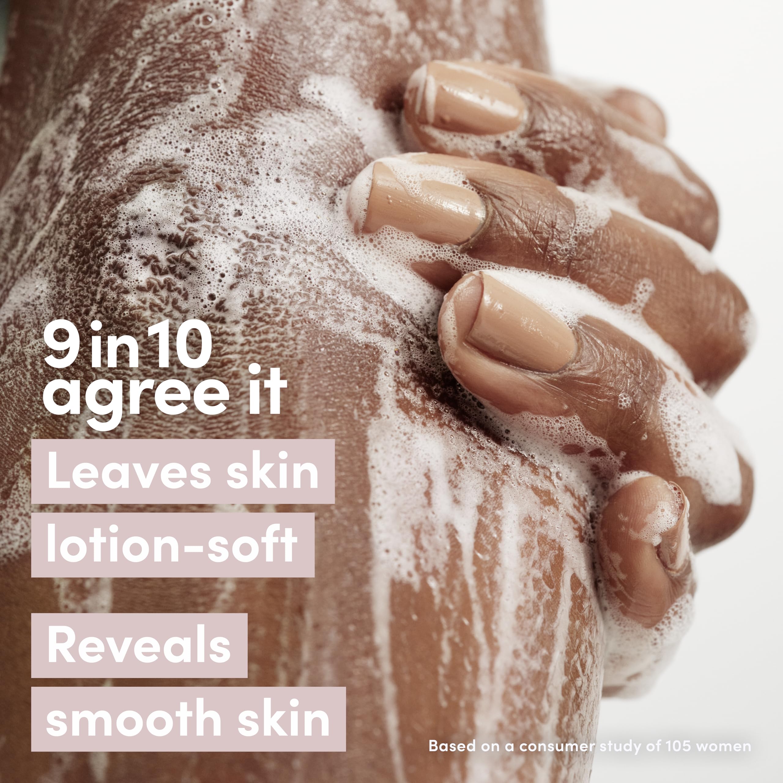 Dove Exfoliating Body Wash Melanin Even Tone Promotes Even Skin Tone 5% pro-ceramide serum with BHA 18.5 oz