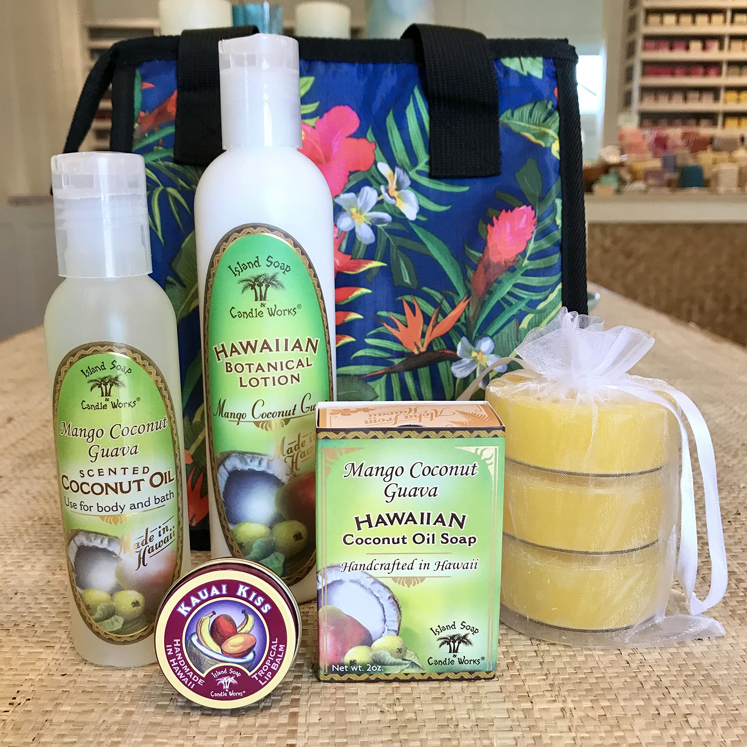 Island Soap & Candle Works Lotion, Mango Coconut Guava, 8.5 Ounce