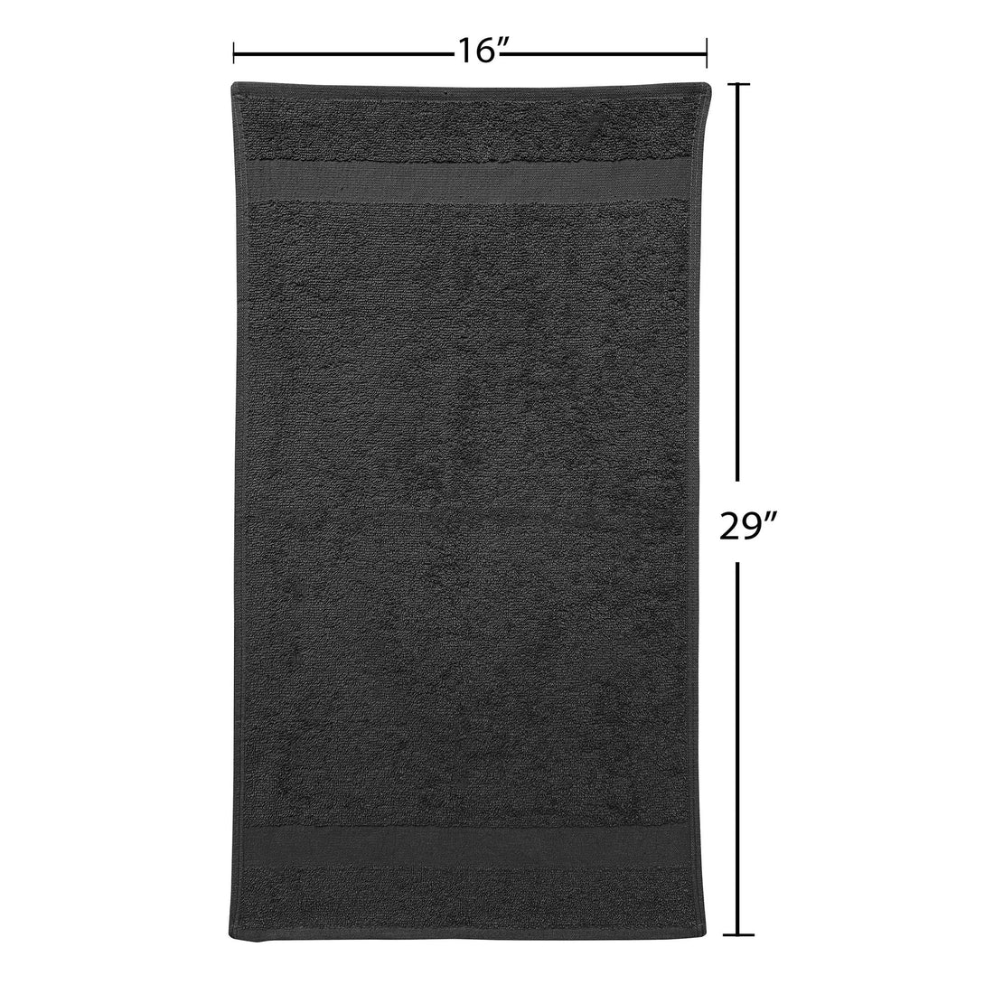 Fromm Colorsafe Towel, Black, 6 Count