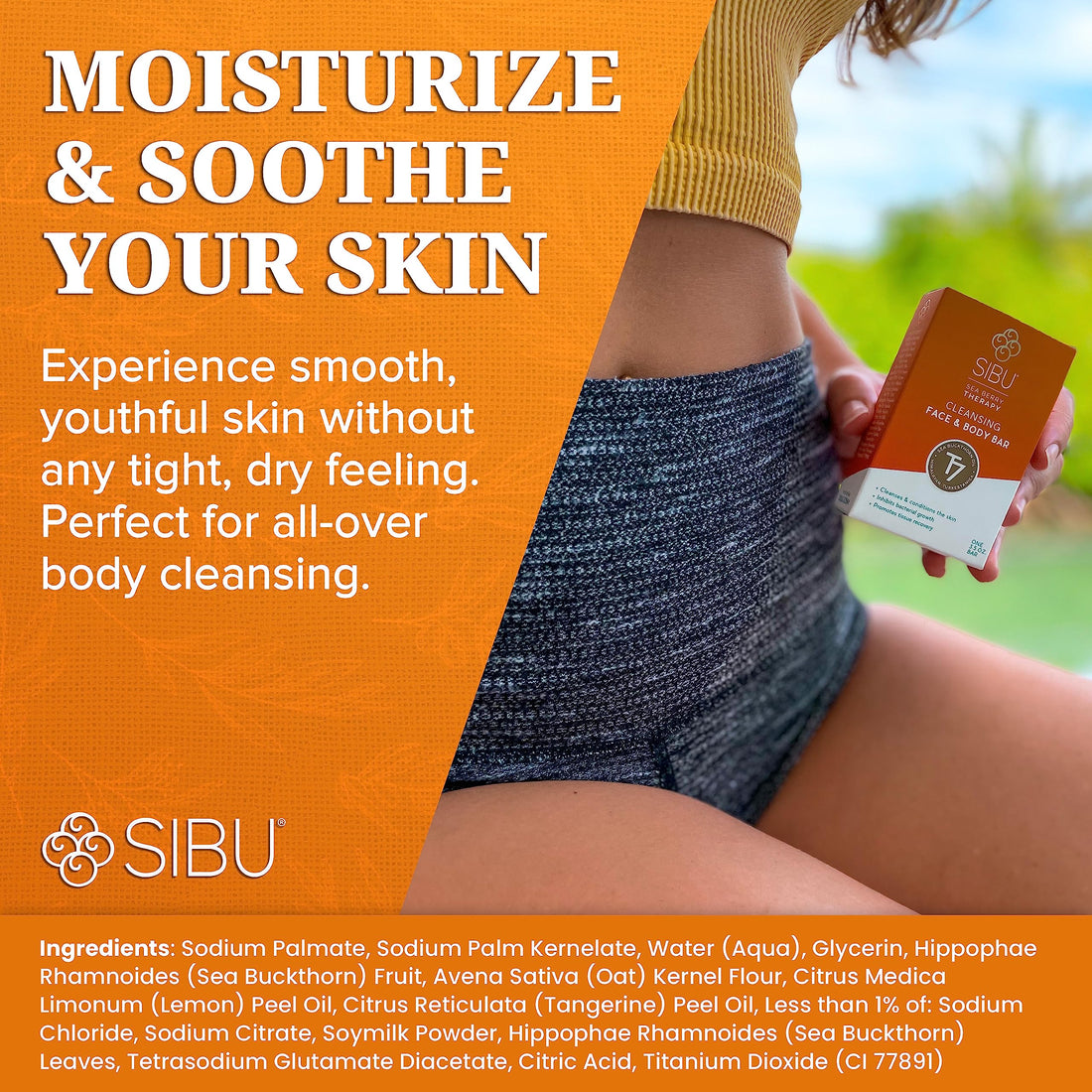 Sibu International Cleansing and Detoxifying Facial Bar Soap - 3.5 oz - Pack of 3