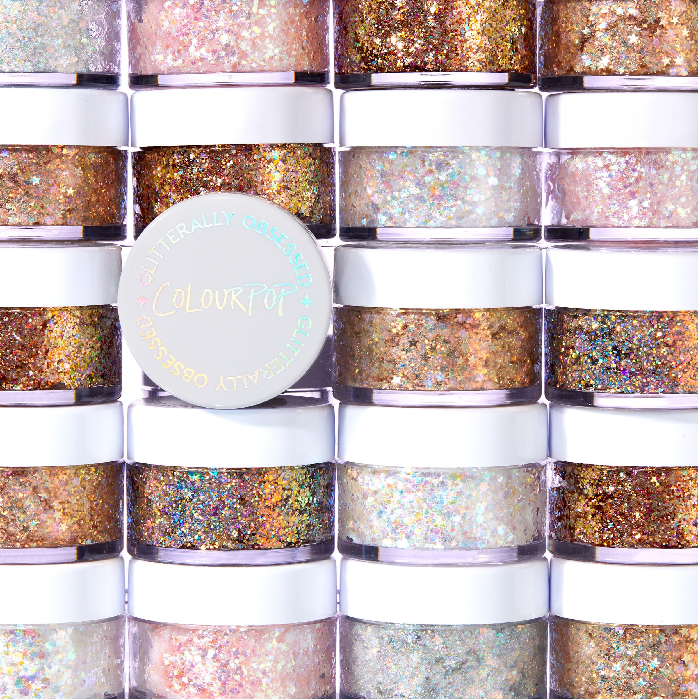 ColourPop Glitterally Obsessed Body Glitter Gel - Multi-Colored Glitter Makeup Made with an Adhesive Gel Formula - Easy to Use & Mess Free - Disco Lady (0.06 oz)