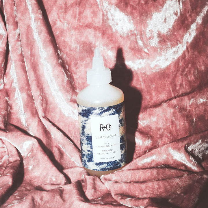 R+Co Lost Treasure Apple Cider Vinegar Hair Rinse + Conditioner Set | Shine-Boosting Hair Treatment for Clean & Healthy Hair | Remove Product Build-Up | Restore Scalp pH | 6.0oz (Set of 2)