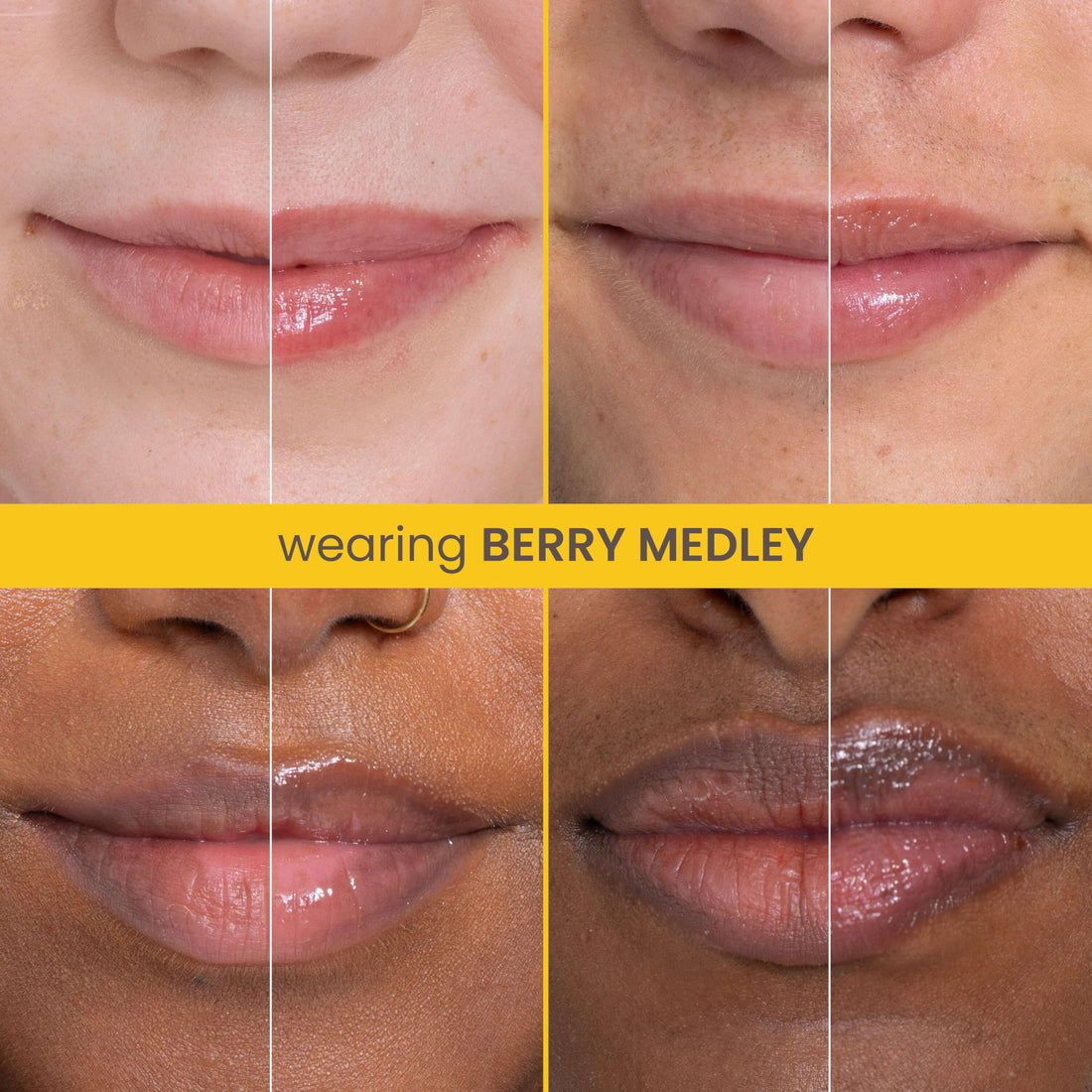 Burt's Bees Rescue Lip Relief, Berry Medley, Hydrating Lip Balm for Dry Cracked Lips, with Responsbily Sourced Beeswax and Shea Butter, 100% Natural Origin, 1 Squeezy Tube, 0.35oz