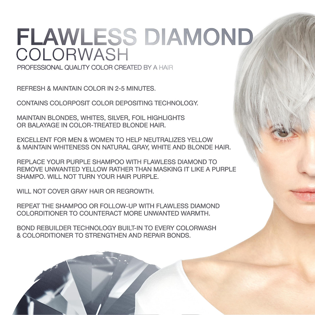 GEM LIGHTS COLORWASH SHAMPOO FLAWLESS DIAMOND by GEM LIGHTS