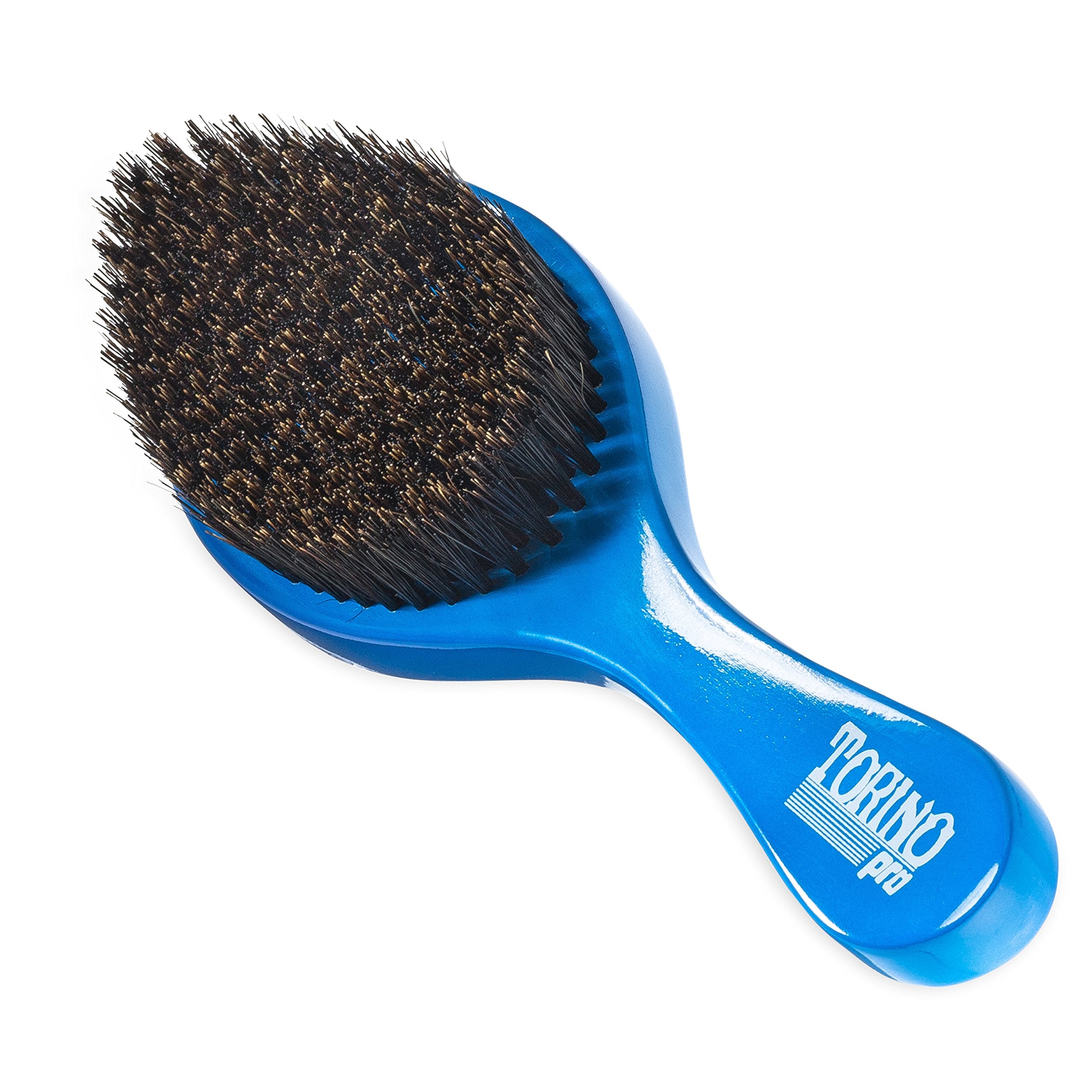 Curved 360 Waves Brush by Brush King - Torino Pro 350 - Medium Curve Wave Brush - Made with 100% Boar Bristles///True Texture Medium - All Purpose Wave Brush