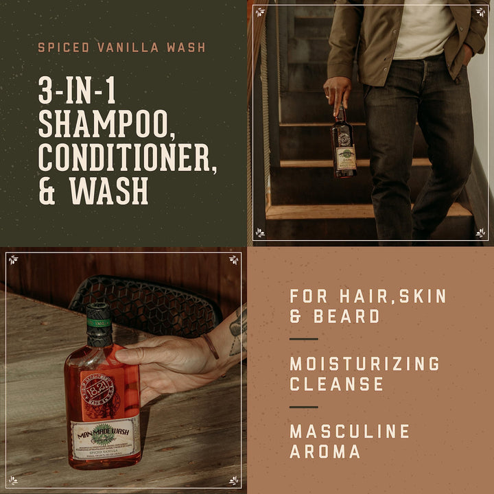 18.21 Man Made Wash, Spiced Vanilla, 32 Fl Oz