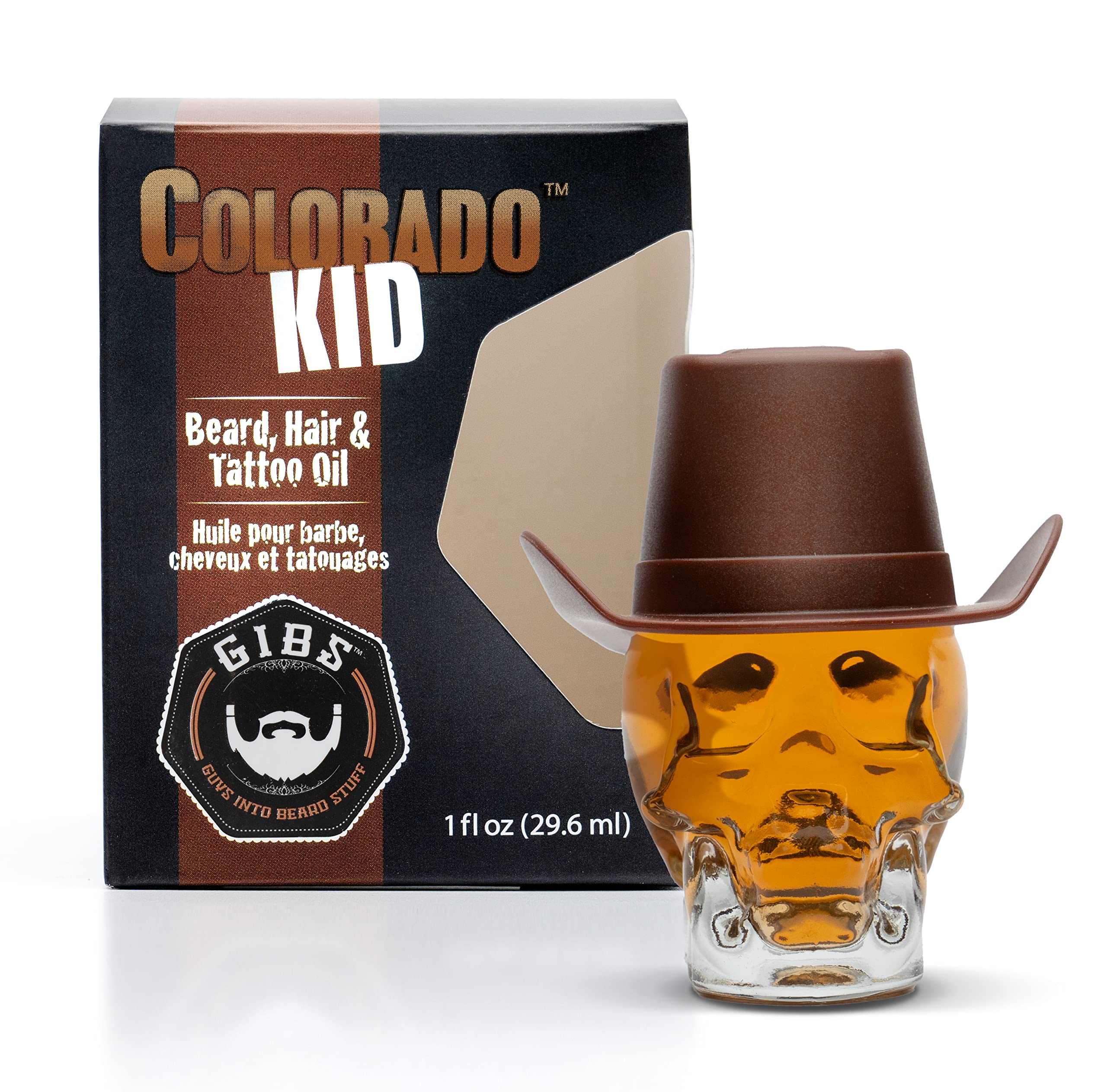 GIBS Grooming Colorado Kid Beard Hair & Tattoo Oil, 1 fl. oz.