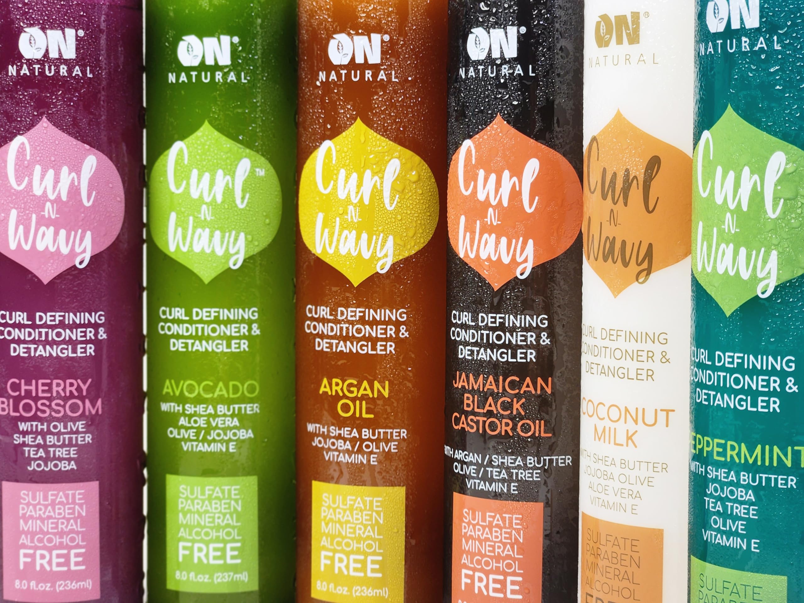 ON NATURAL - Curl n Wavy - Detangler [Cherry Blossom] 4.5oz (Pack of 1)