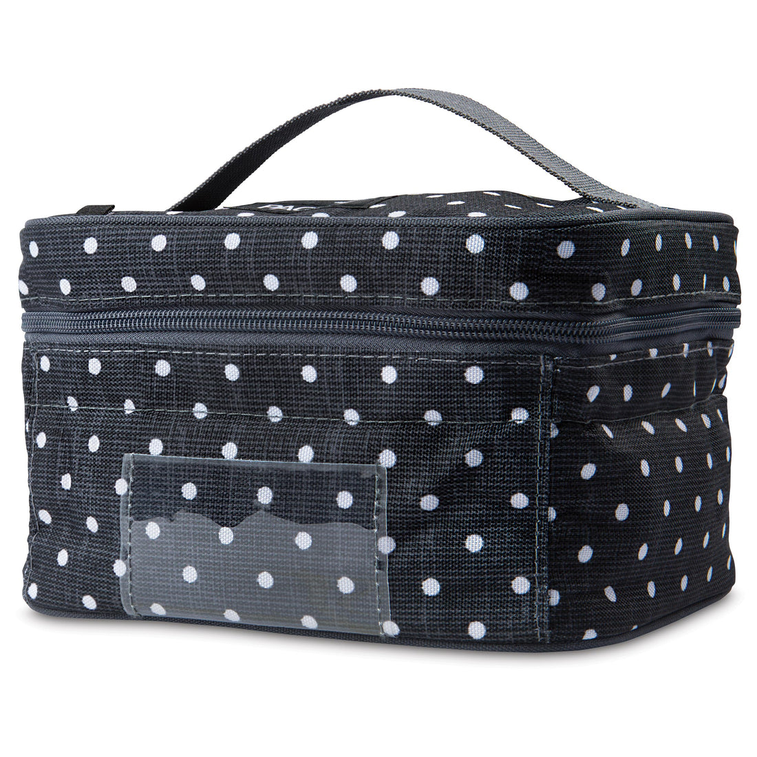 PackIt Freezable Bottle Cooler for Breastmilk and Formula, Polka Dots, Built with EcoFreeze Technology, Collapsible, Reusable, Zip Closure and Top Handle, Fits up to four, 5 oz Bottles