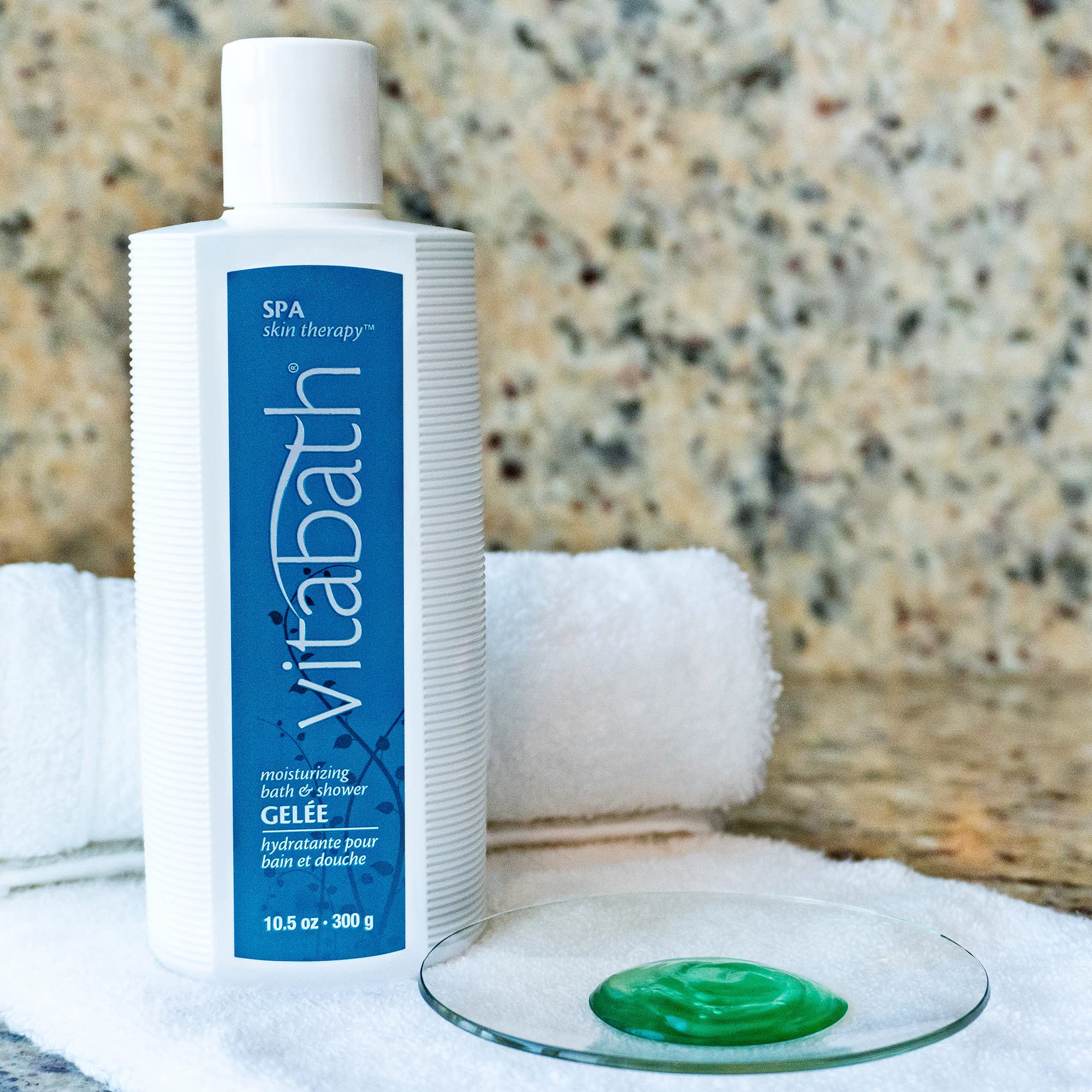 Vitabath Spa Skin Therapy Bath & Shower Gelee Moisturizing Body Cleanser Floral & Sandalwood - Cruelty-Free - Paraben-Free - 10.5 oz