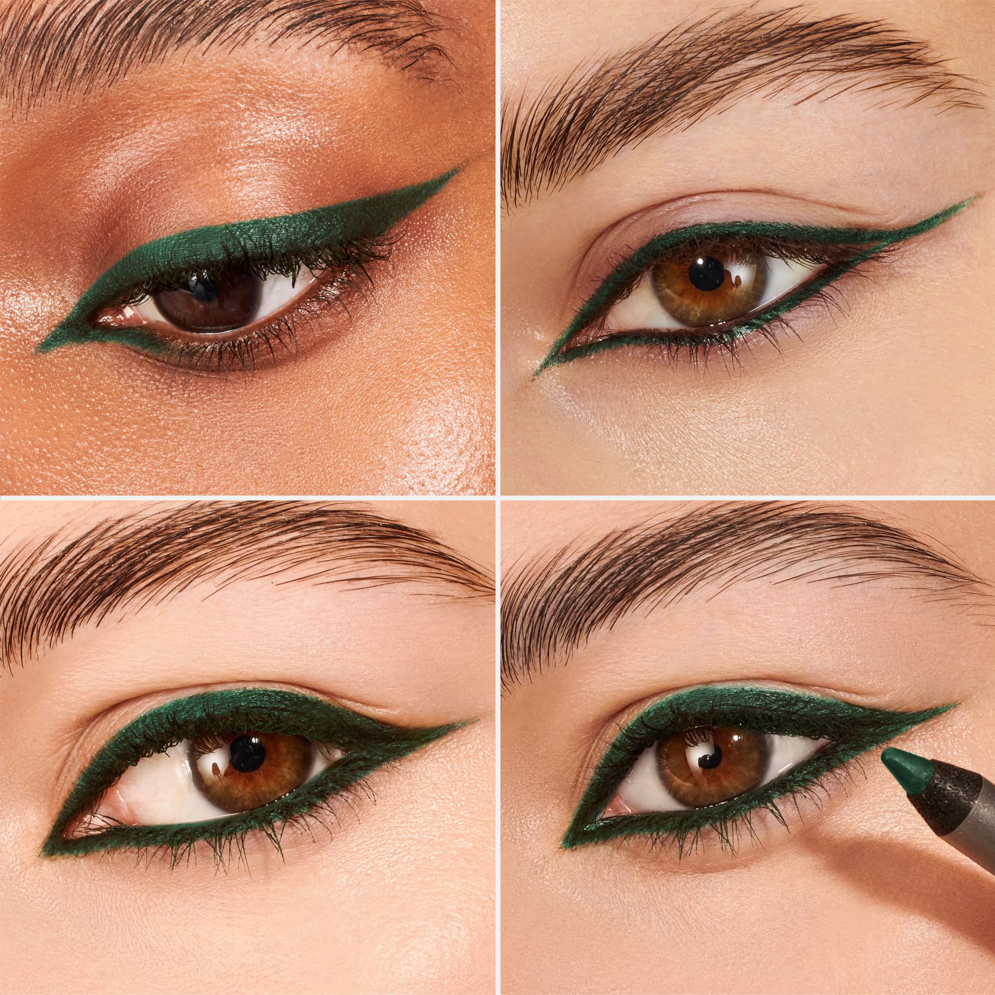 Wonderskin 1440 Longwear Green Waterproof Eyeliner Pencil - Sharpenable Eyeliner Pencil and Smudge Proof Green Eye Liner Pencils (Pine)