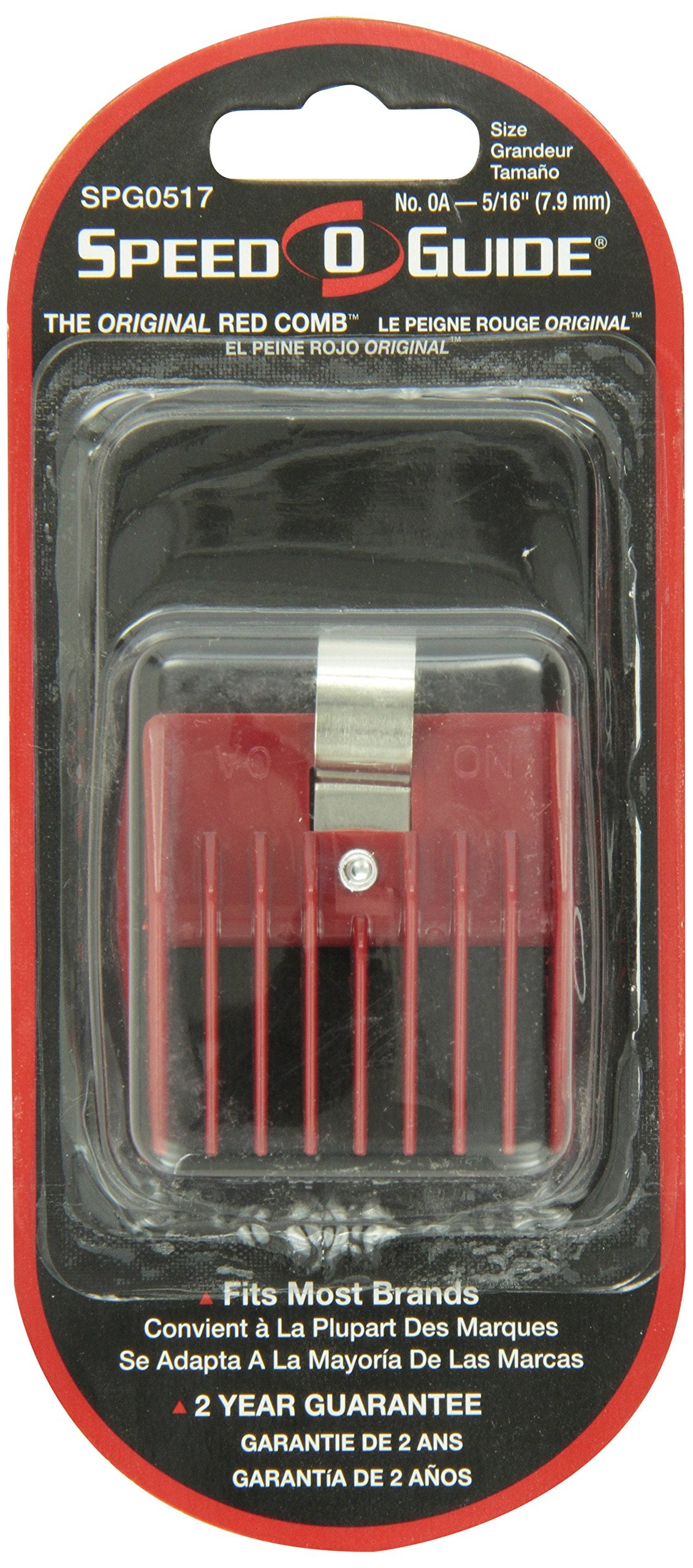 Speed-O-Guide SPG0517 Clipper Comb, Red