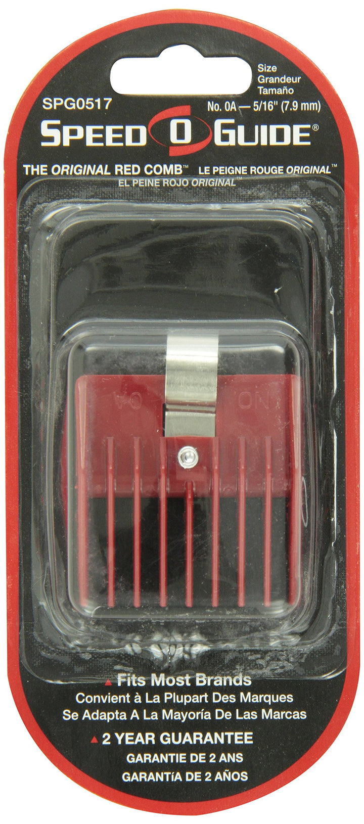 Speed-O-Guide SPG0517 Clipper Comb, Red
