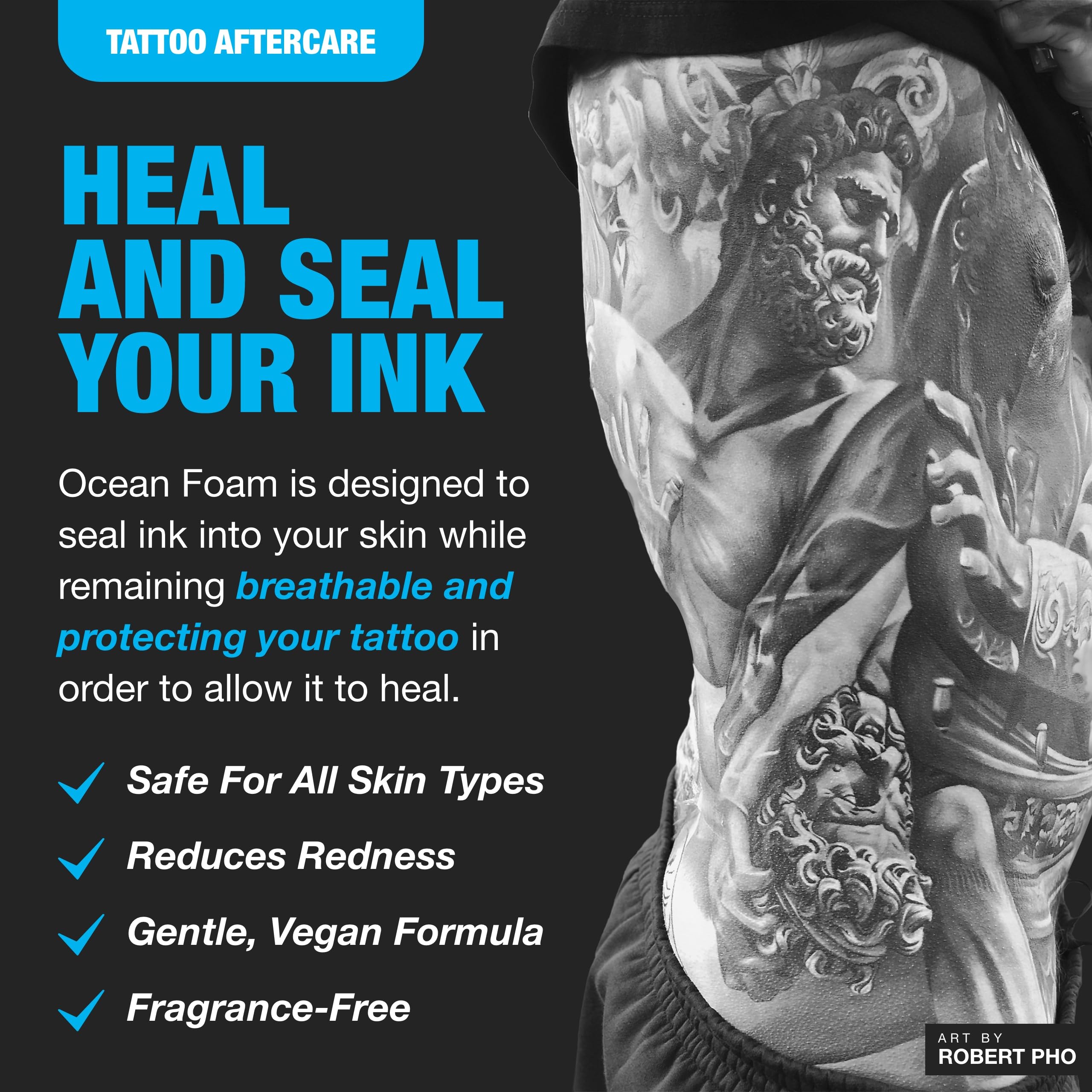 H2Ocean Ocean Foam Tattoo Aftercare, 2 Ounce