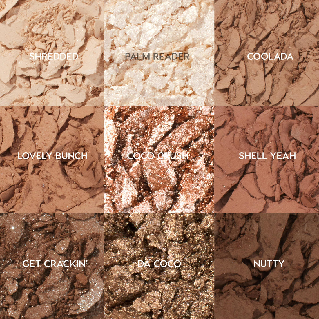ColourPop Going Coconuts Eyeshadow Palette - Cool-Toned Neutral Eyeshadow Palette with Ultra-Velvety and Silky Finishes - High-Pigment Eye Makeup with a Long-Wearing Formula (0.3 oz)