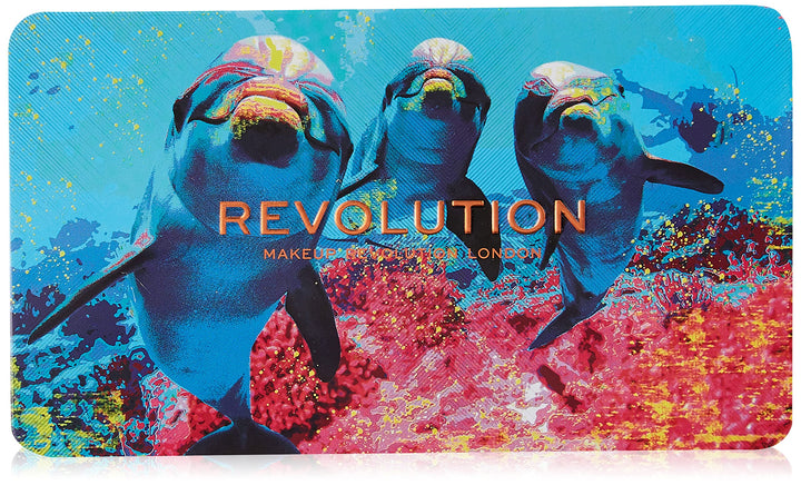 Makeup Revolution, Forever Flawless, Eyeshadow Palette, Hydra Dolphin, 19.8g