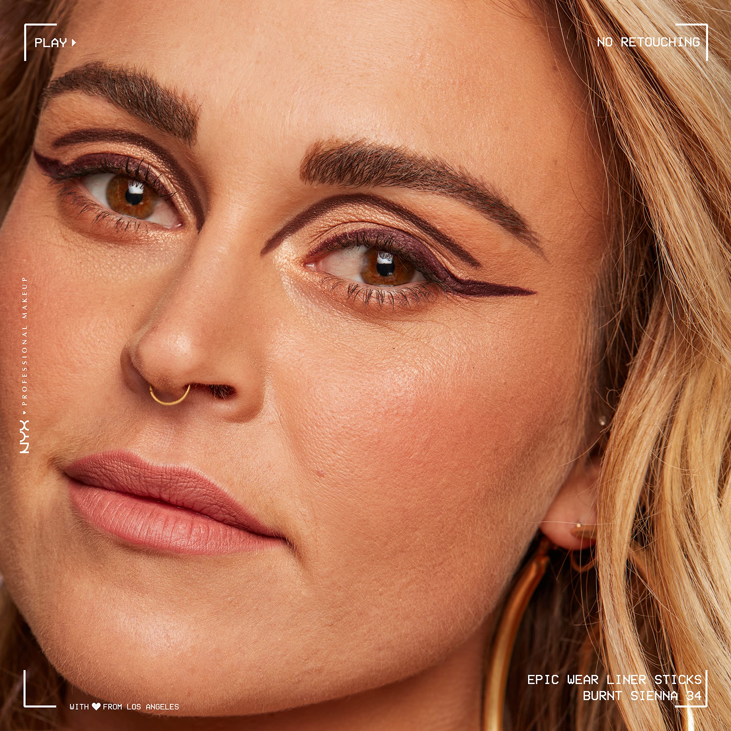 NYX PROFESSIONAL MAKEUP Epic Wear Liner Stick, Long-Lasting Eyeliner Pencil - Burnt Sienna