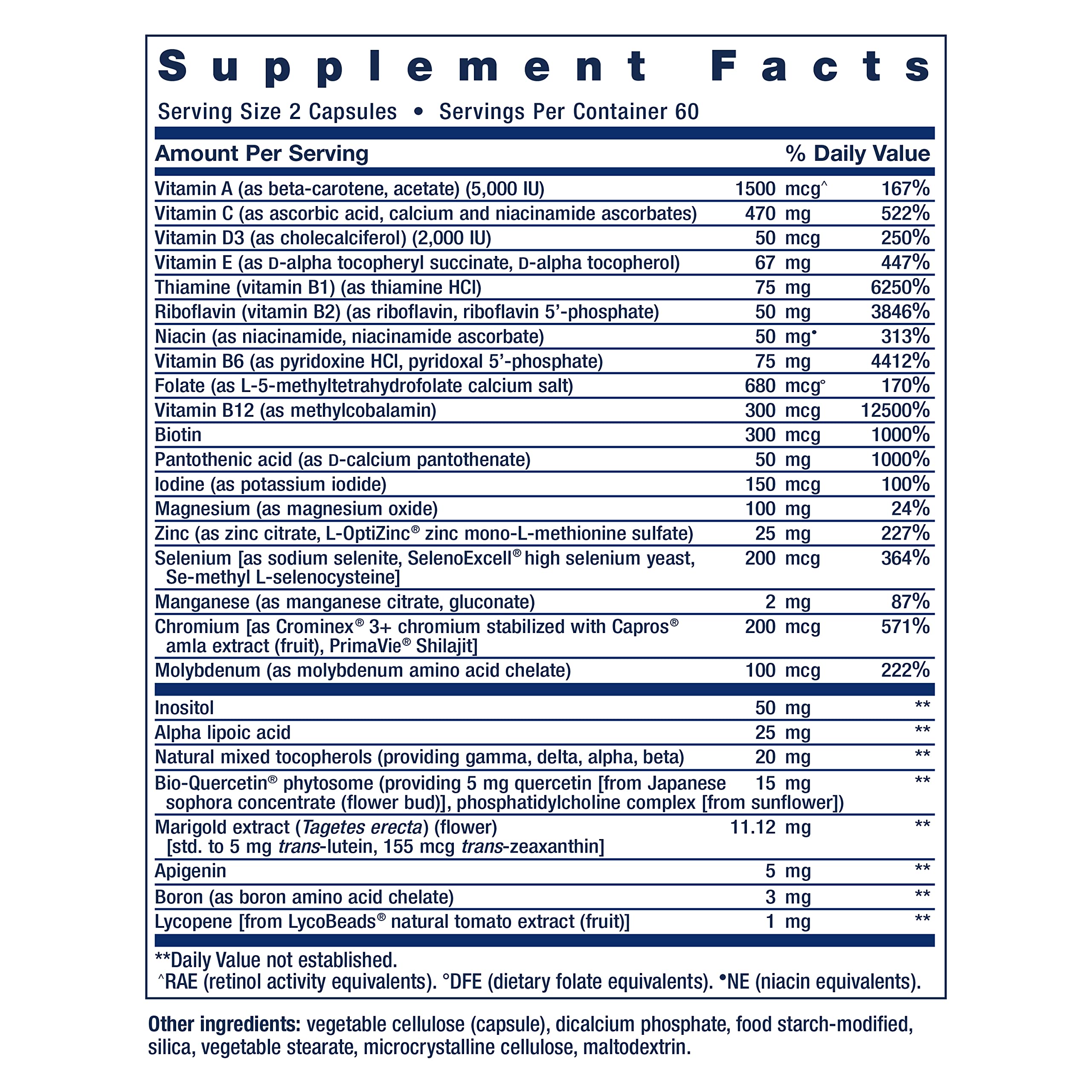 Life Extension Two-Per-Day Multivitamin, Vitamins B, C, D, zinc, Packed with Over 25 Vitamins, Minerals & extracts, Two-Month Supply, Non-GMO, Gluten-Free, 120 Capsules