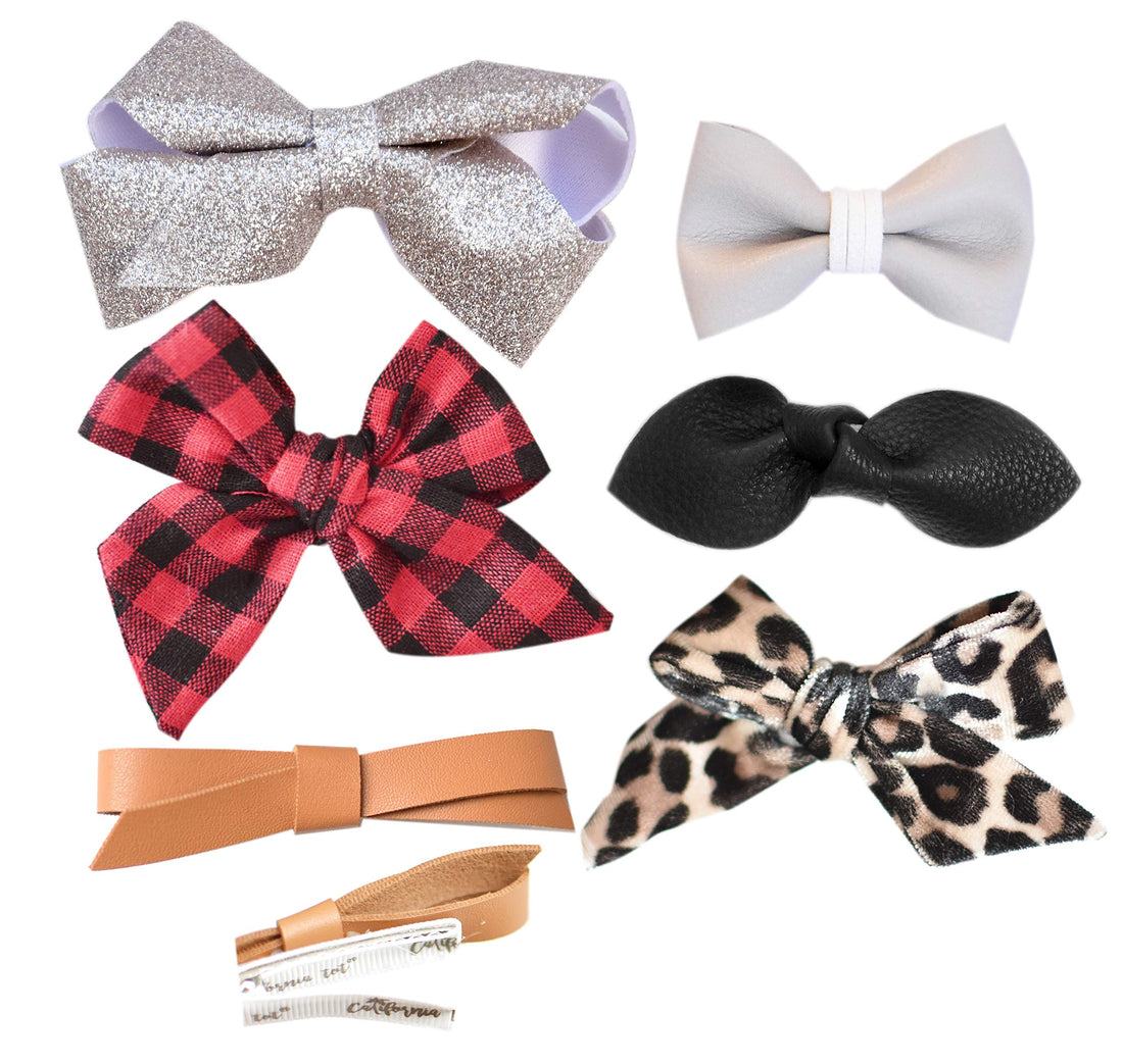 California Tot Non-Slip Fully Lined Alligator Clip Hair Accessories for Fine Hair, Little Girls, Toddlers (Carol Clip Set of 6)