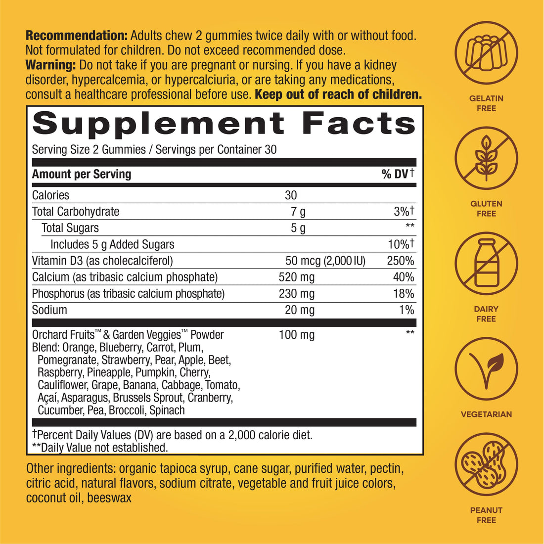 Nature's Way Alive! Daily Calcium & Vitamin D3 Gummies, Bone Support*, Immune Support*, Strawberry and Raspberry- Lemonade Flavored, 60 Gummies (Set of 3)