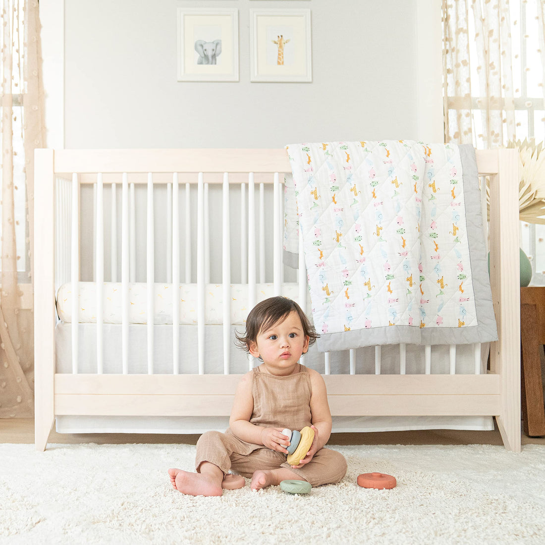 aden + anais Essentials Changing Pad Cover, 100% Cotton Muslin, Super Soft, Breathable, Tailored Snug Fit, Single, Solid Grey