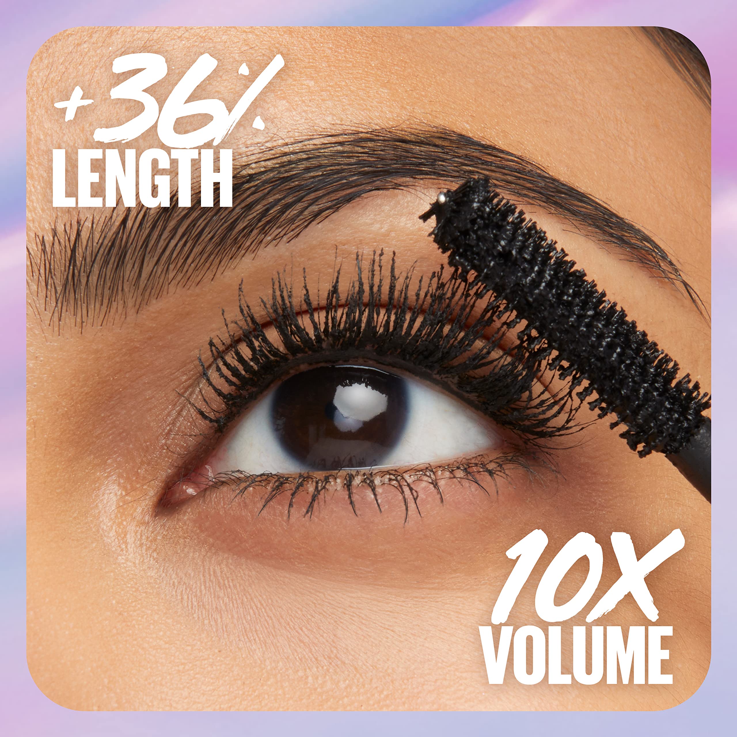 Maybelline The Falsies Surreal Extensions Washable Mascara, Volumizing, Lengthening Mascara Make Up, Very Black, 1 Count
