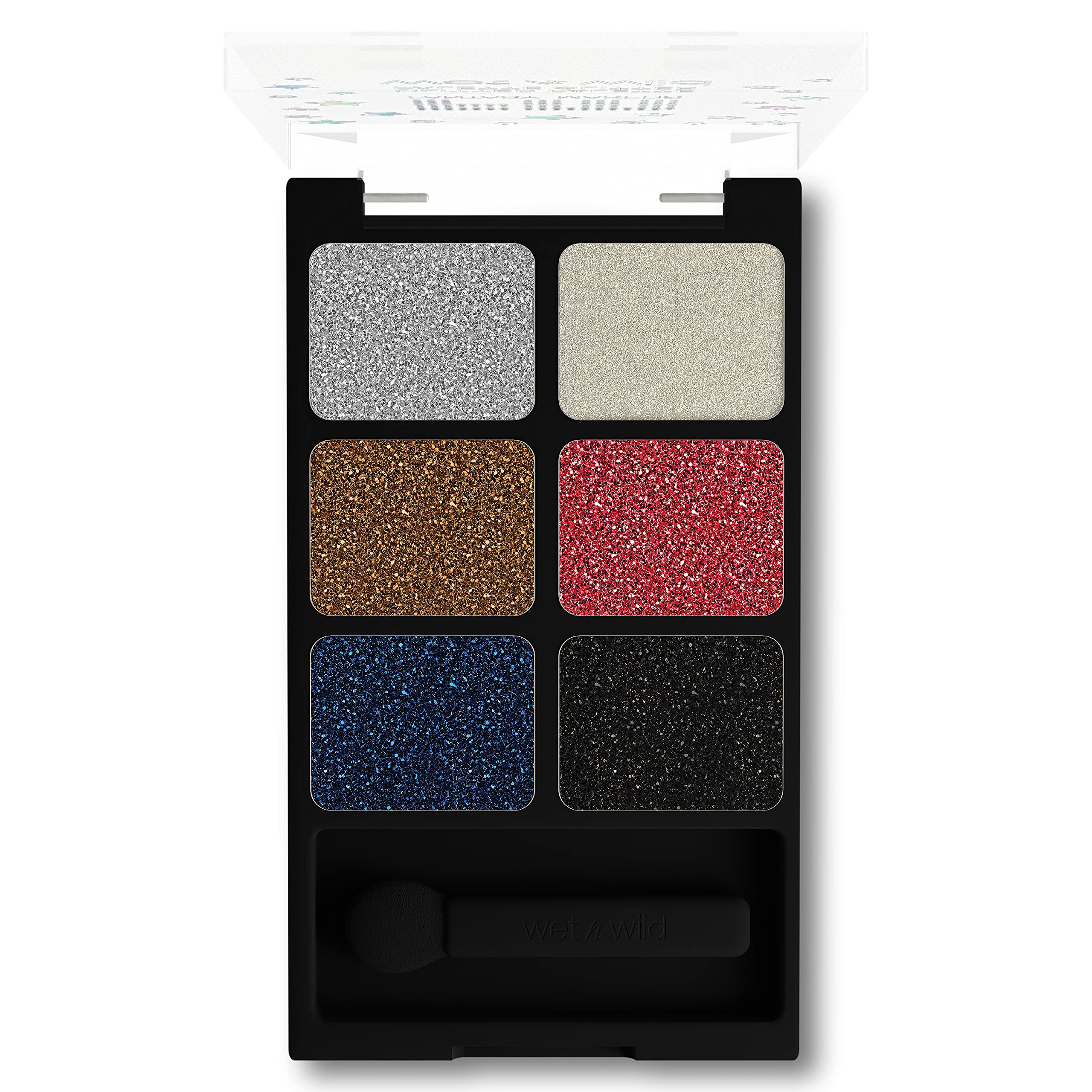 wet n wild Fantasy Makers Glitter Eyeshadow Palette, Long Wearing Shimmering Brilliance, Creamy Texture, 6 Complementary Shades, Cruelty-Free - This Bites