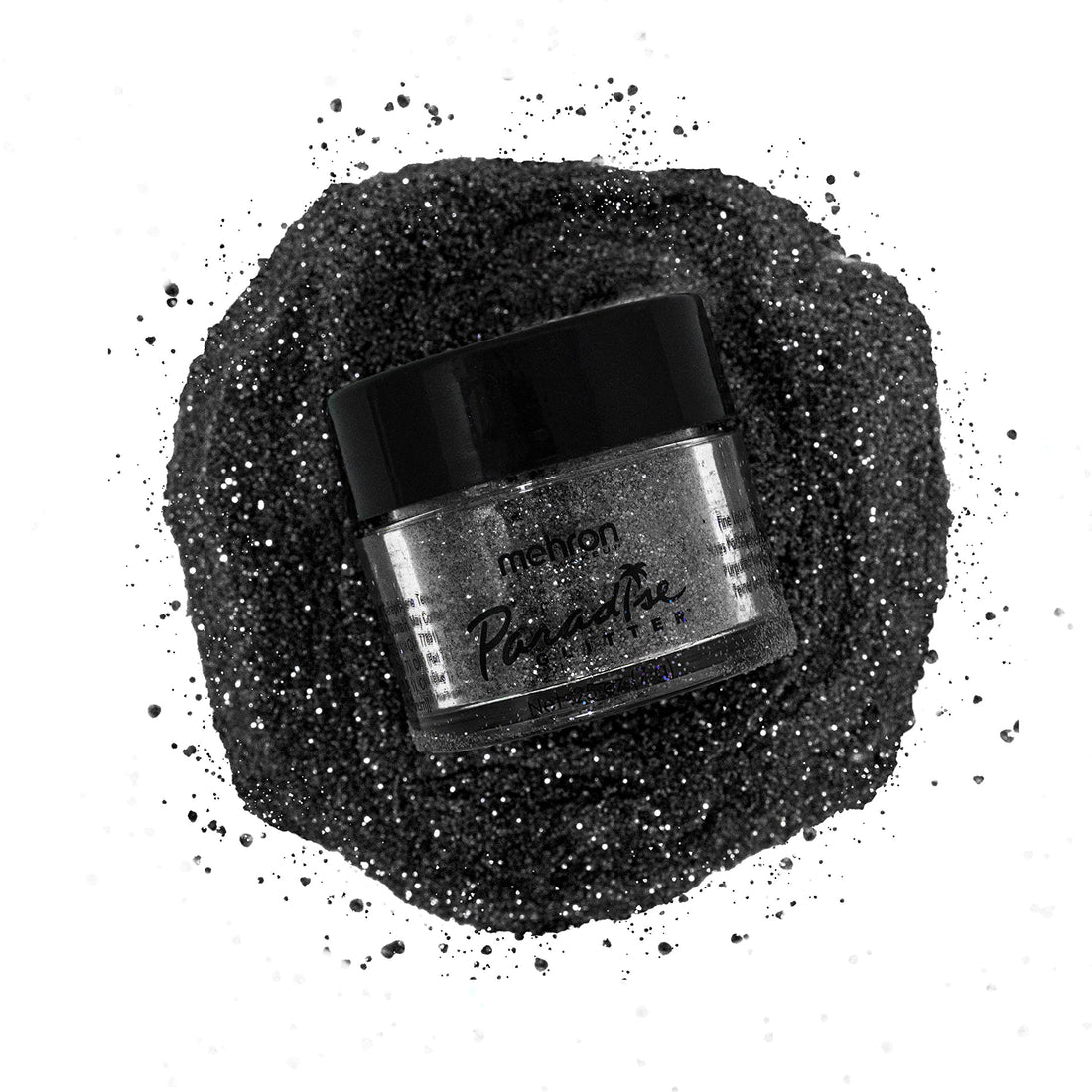 Mehron Makeup Paradise AQ Glitter (0.25 oz) (BLACK)