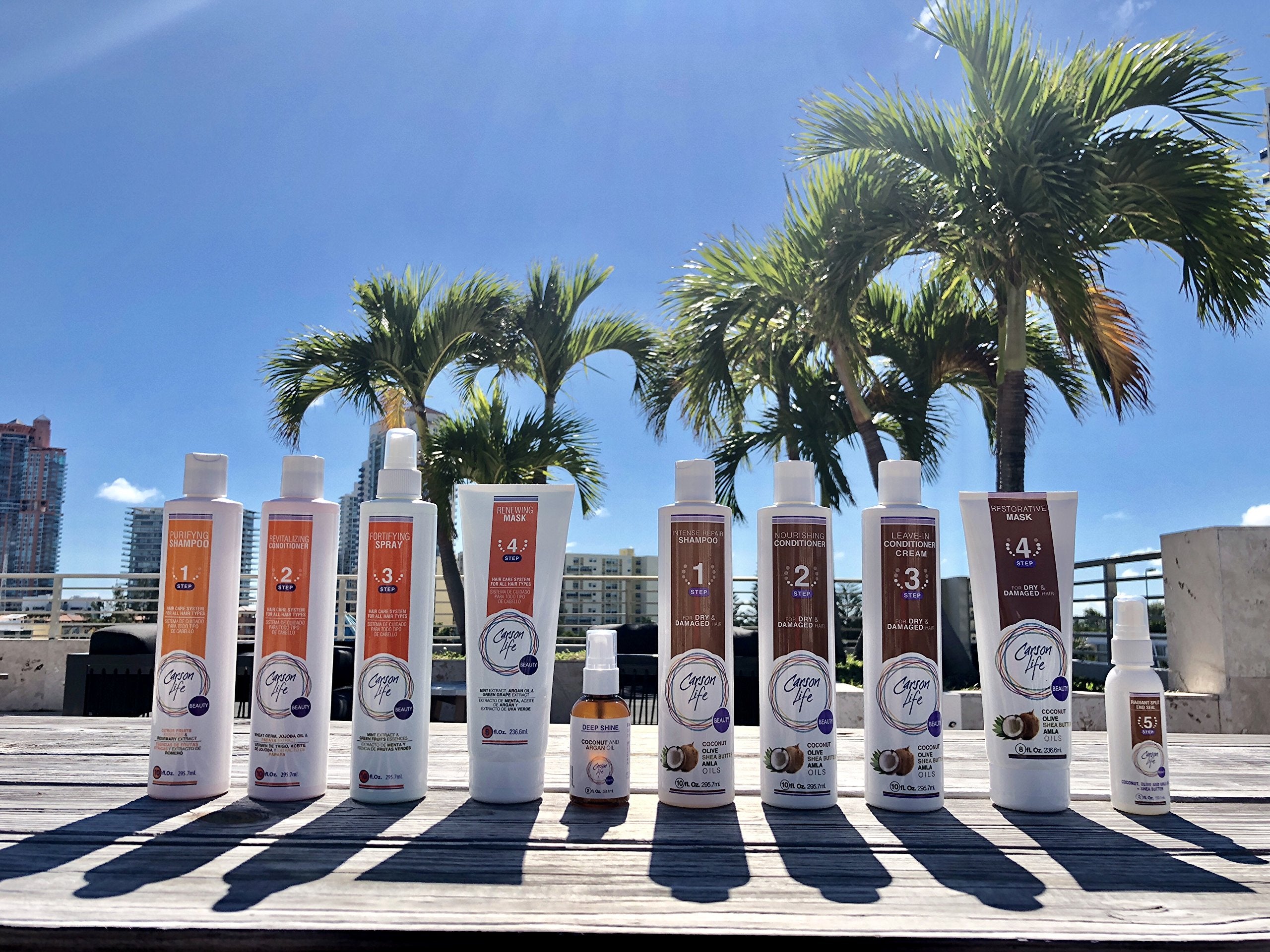 Carson Life Leave In Spray Conditioner - Repair Conditioner for Color Treated Hair - Sulfate and Paraben Free - Made with Coconut, Olive and Amla Oils - Shea Butter For Dry or Damaged Hair