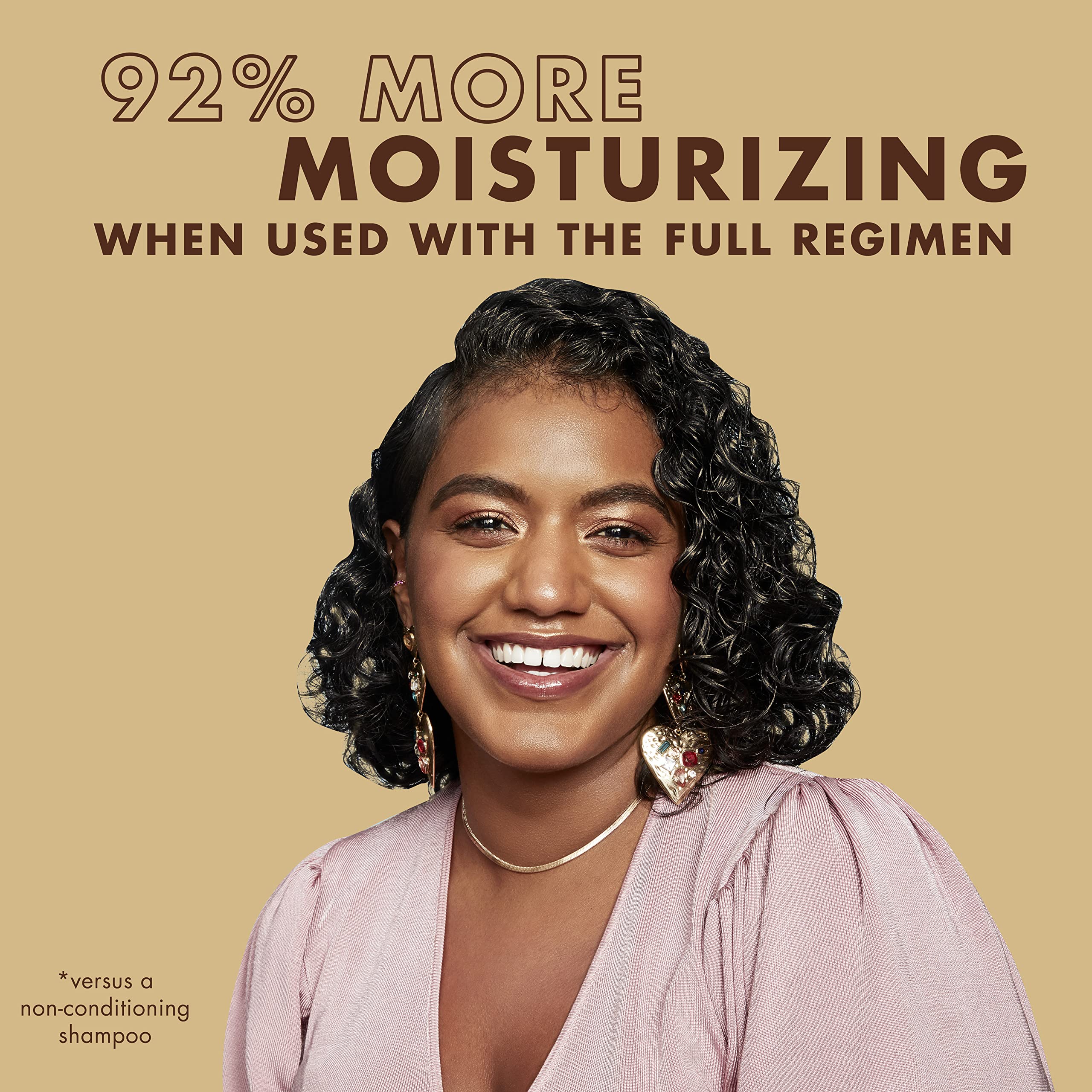 SheaMoisture Deep Moisturizing Hair Care For Curly, Dry and Damaged Hair Raw Shea Butter 3 Count Sulfate Free Shampoo and Conditioner, Hair Detangler with Sea Kelp and Argan Oil