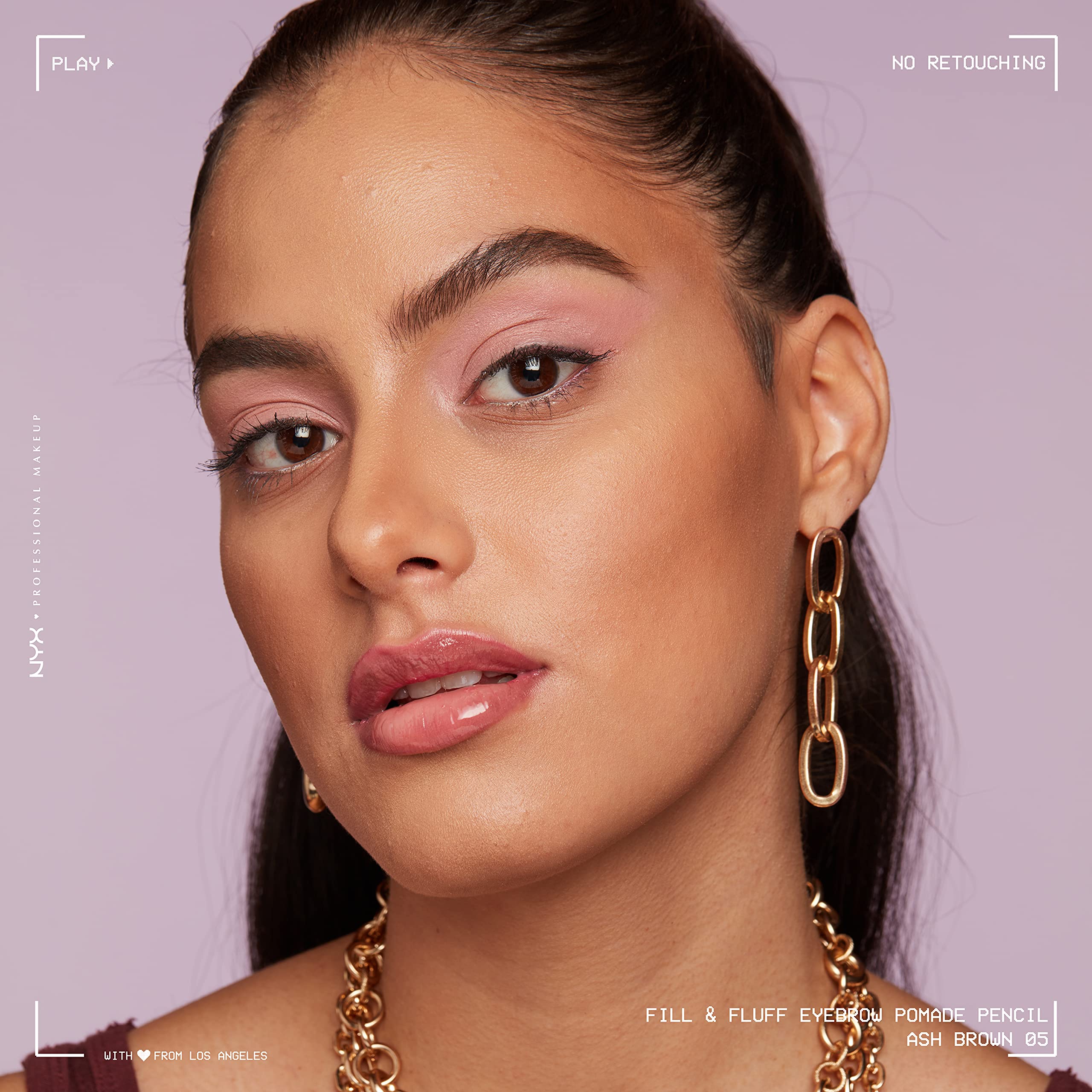 NYX PROFESSIONAL MAKEUP Fill & Fluff Eyebrow Pomade Pencil - Ash Brown (Pack Of 2)