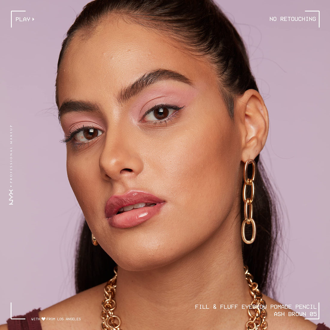 NYX PROFESSIONAL MAKEUP Fill & Fluff Eyebrow Pomade Pencil - Ash Brown (Pack Of 2)