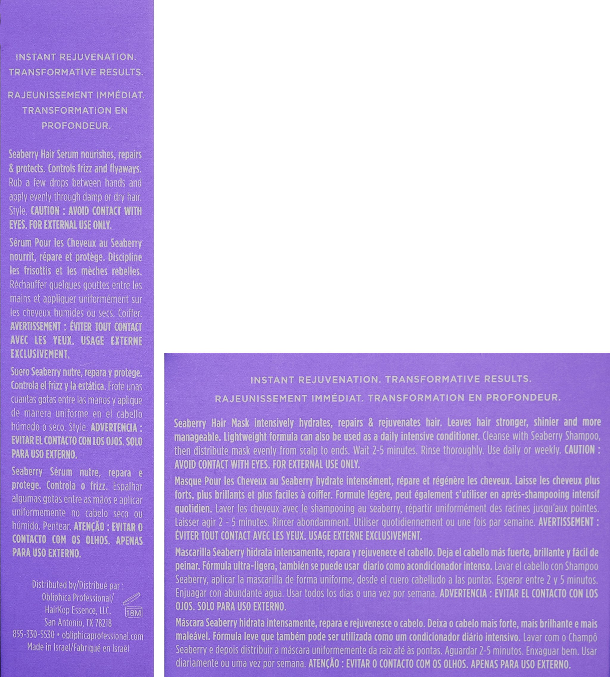 Obliphica Professional Expect Perfection Sleek & Smooth Seaberry Collection